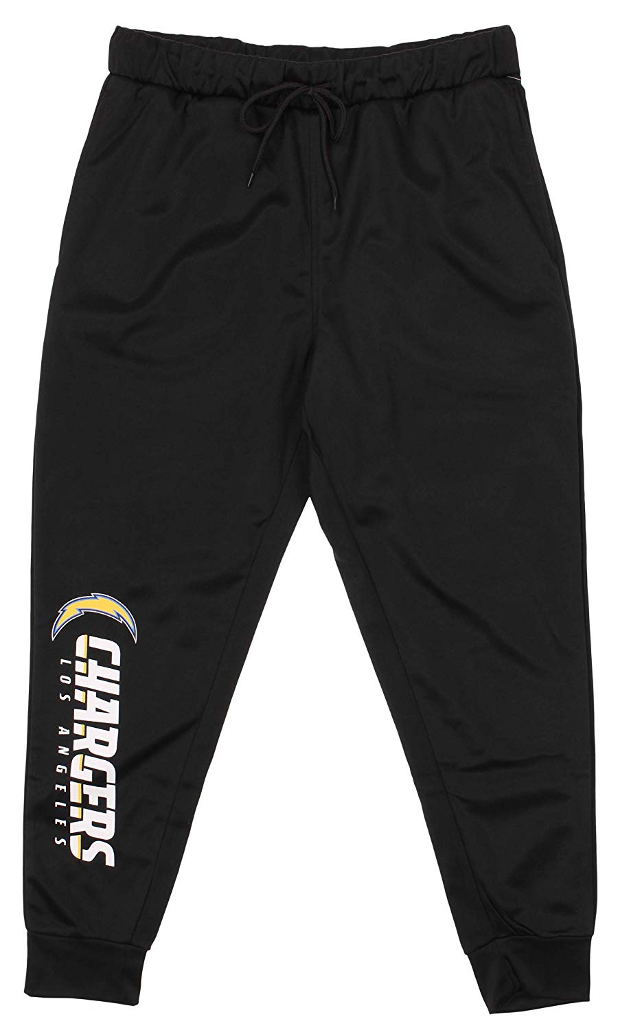 Zubaz NFL Los Angeles Chargers Men's Poly Fleece Jogger, Black