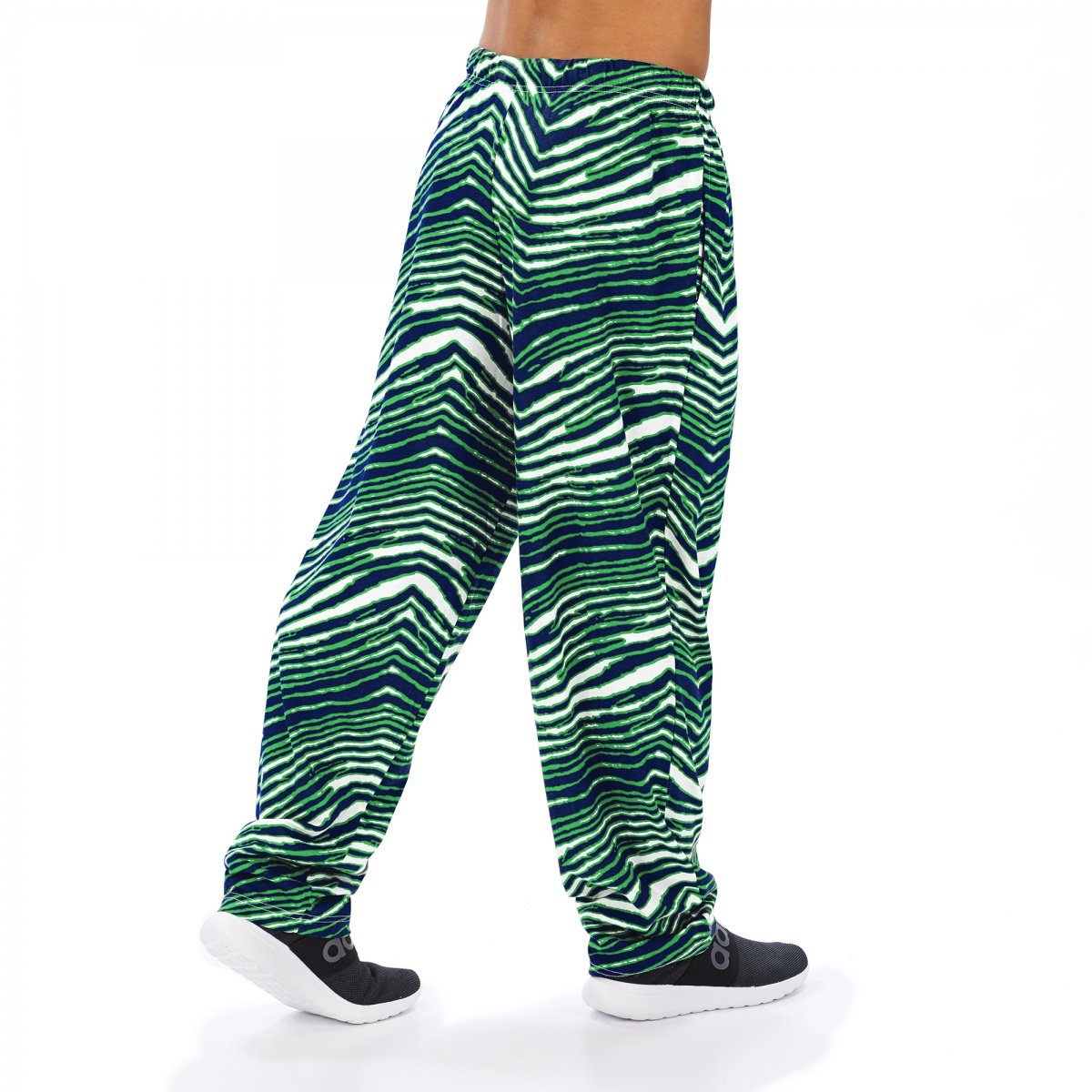 Zubaz NFL Men's Seattle Seahawks Classic Zebra Print Team Logo Pants