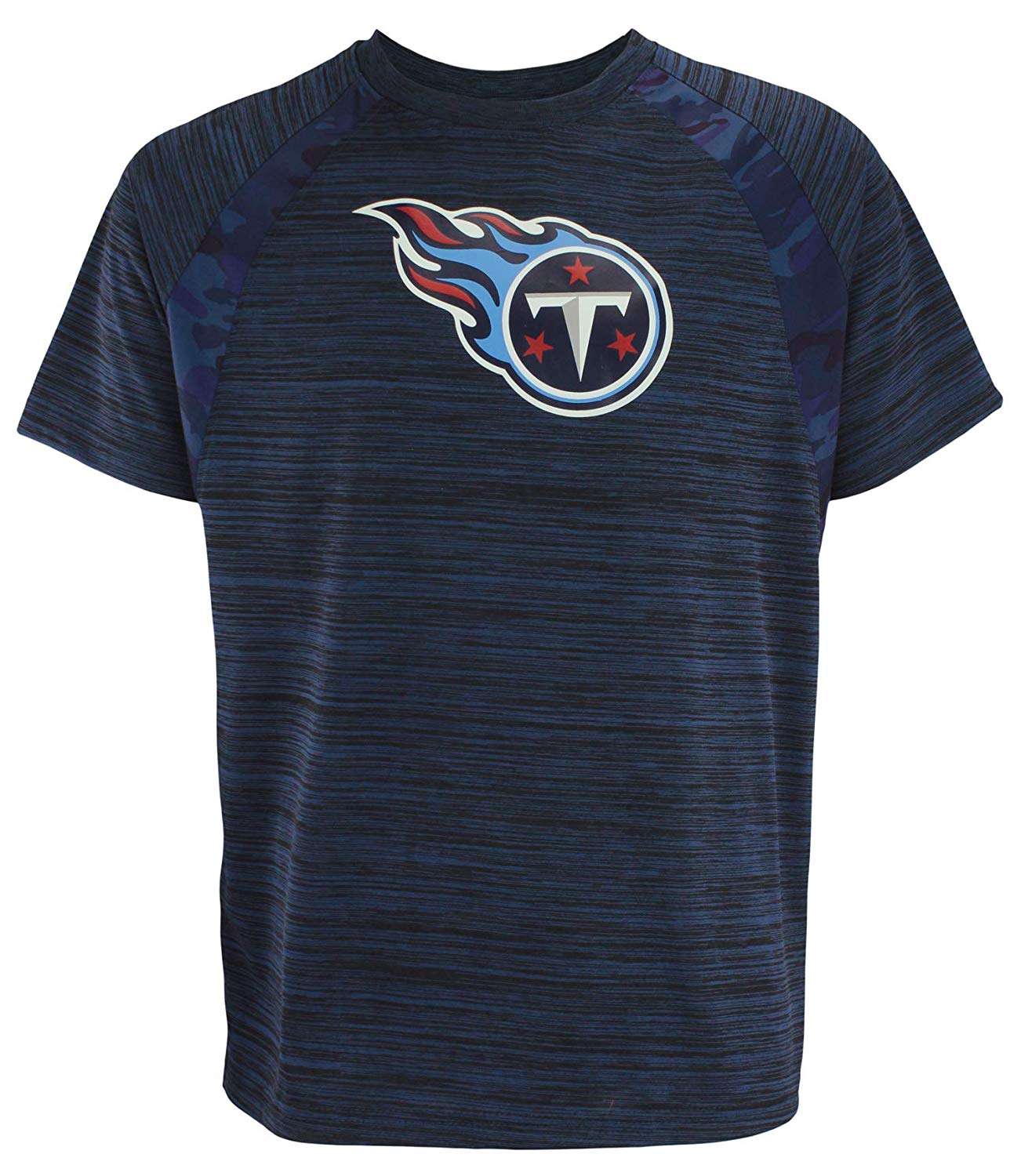 Zubaz NFL Men's Tennessee Titans Tonal Camo Raglan T-Shirt