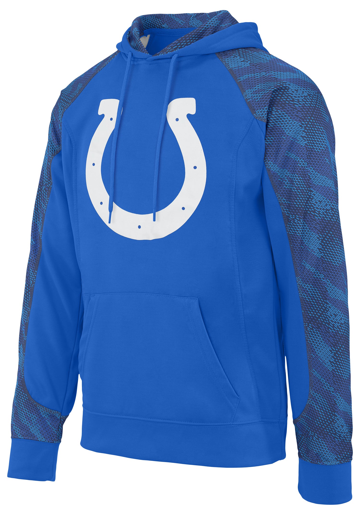 Zubaz NFL Men's Elevated Logo Viper Hoodie Indianapolis Colts