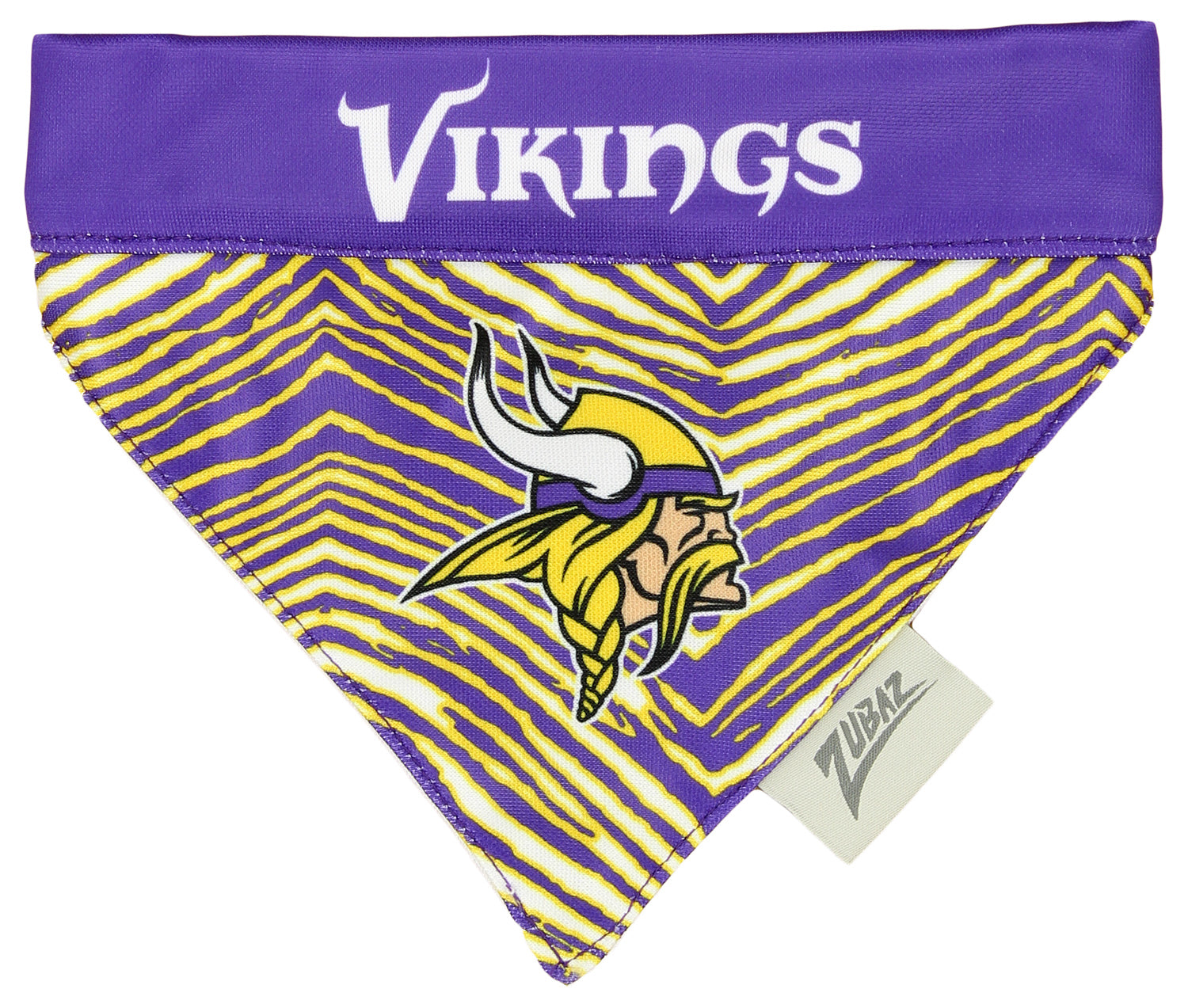 Zubaz X Pets First NFL Minnesota Vikings Reversible Bandana For Dogs & Cats