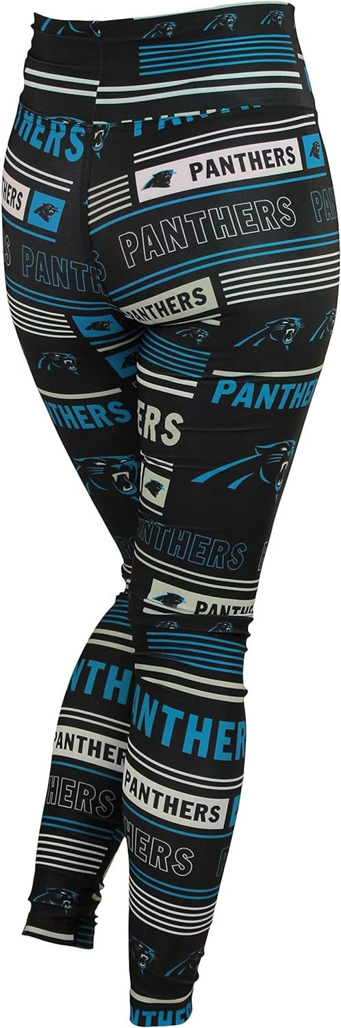 Zubaz NFL CAROLINA PANTHERS TEAM COLOR COLUMN LEGGING