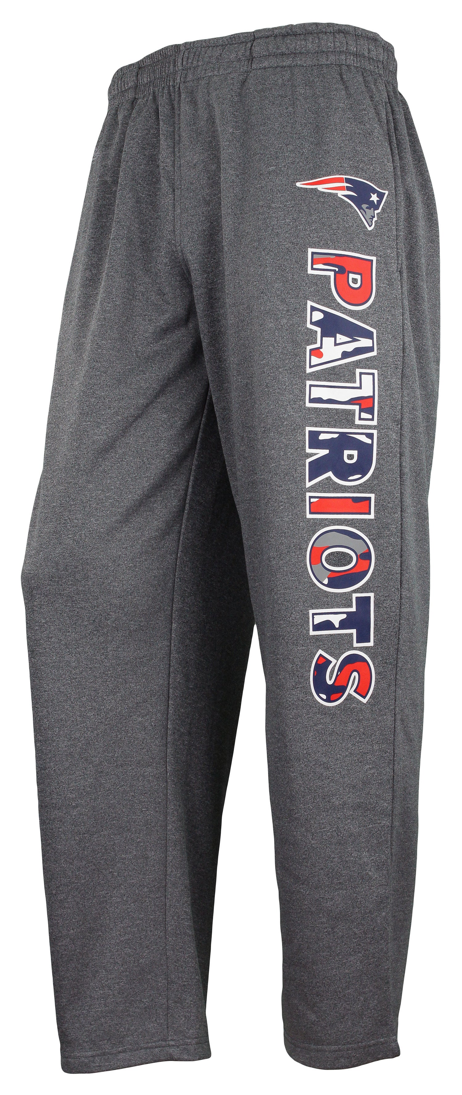 Zubaz NFL Men's New England Patriots Poly Fleece Dark Heather Gray Sweatpants