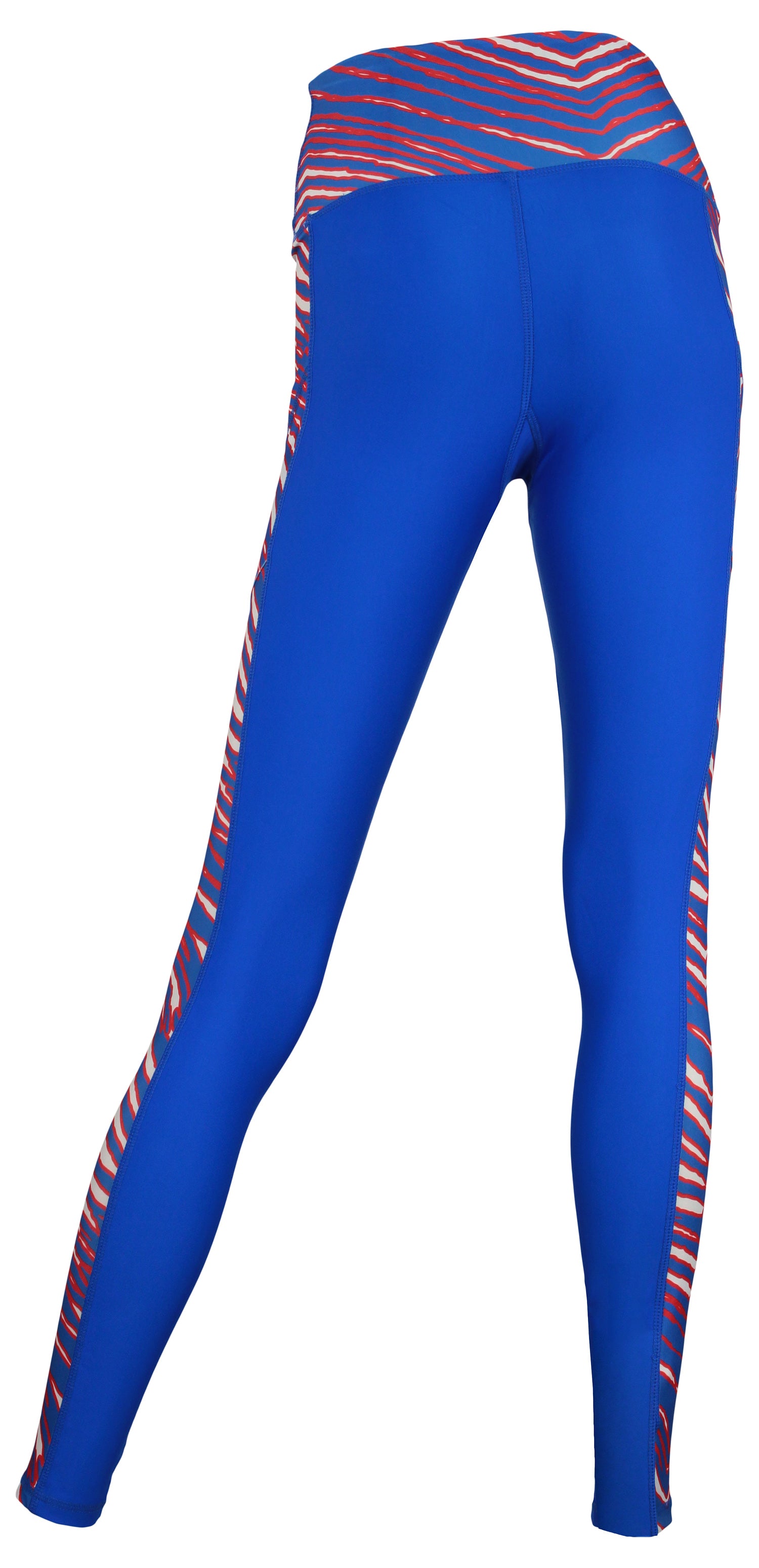 Zubaz NFL BUFFALO BILLS WOMENS TEAM COLOR ELEVATED LEGGING W/ ZEBRA ACCENTS