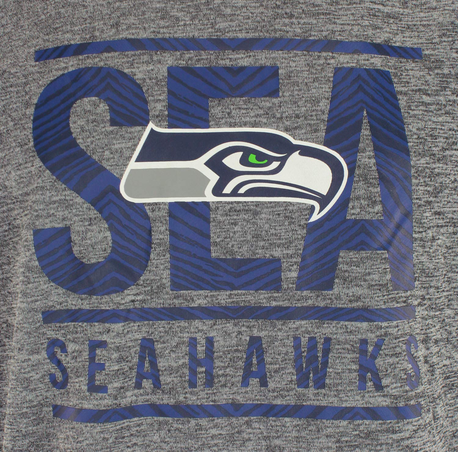 Zubaz NFL Seattle Seahawks Men's Lightweight French Terry Crew Neck Sweatshirt