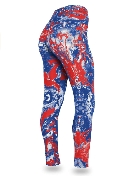 Zubaz NFL Women's Buffalo Bills Team Swirl Leggings