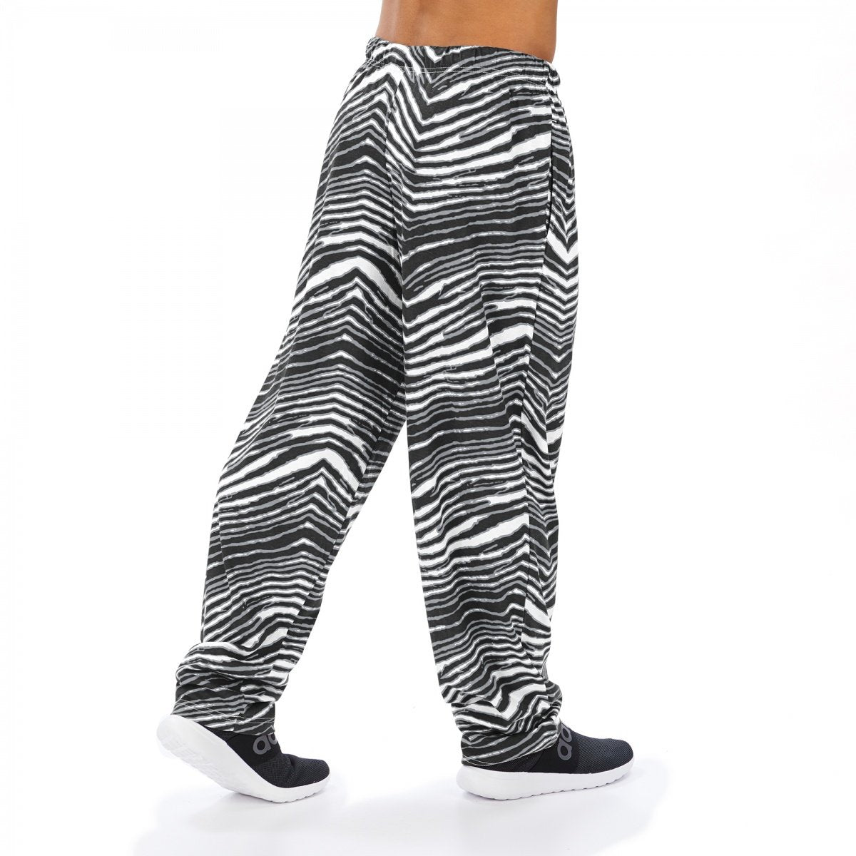 Zubaz NFL Men's Oakland Raiders Classic Zebra Print Team Logo Pants