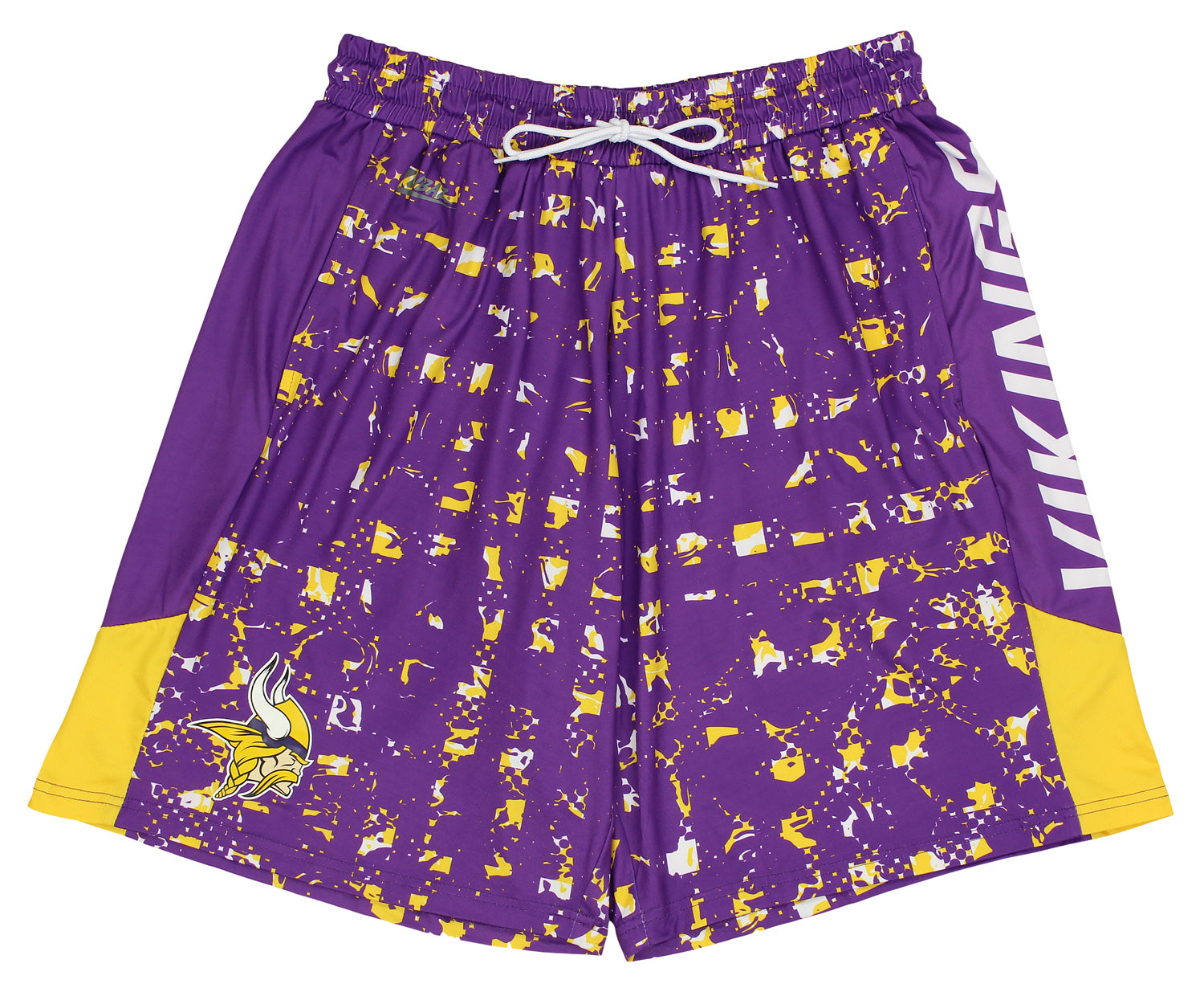 Zubaz NFL Men's Minnesota Vikings Color Grid Shorts