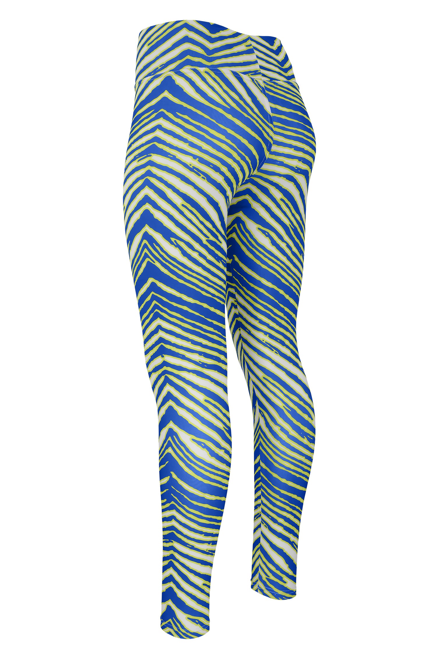 Zubaz NFL Women's Basic Zebra Print Legging, Los Angeles Rams