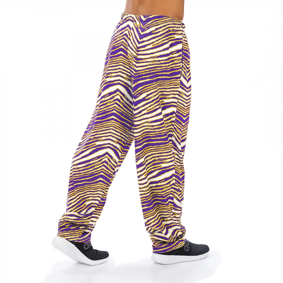 Zubaz NFL Men's Minnesota Vikings Classic Zebra Print Team Logo Pants