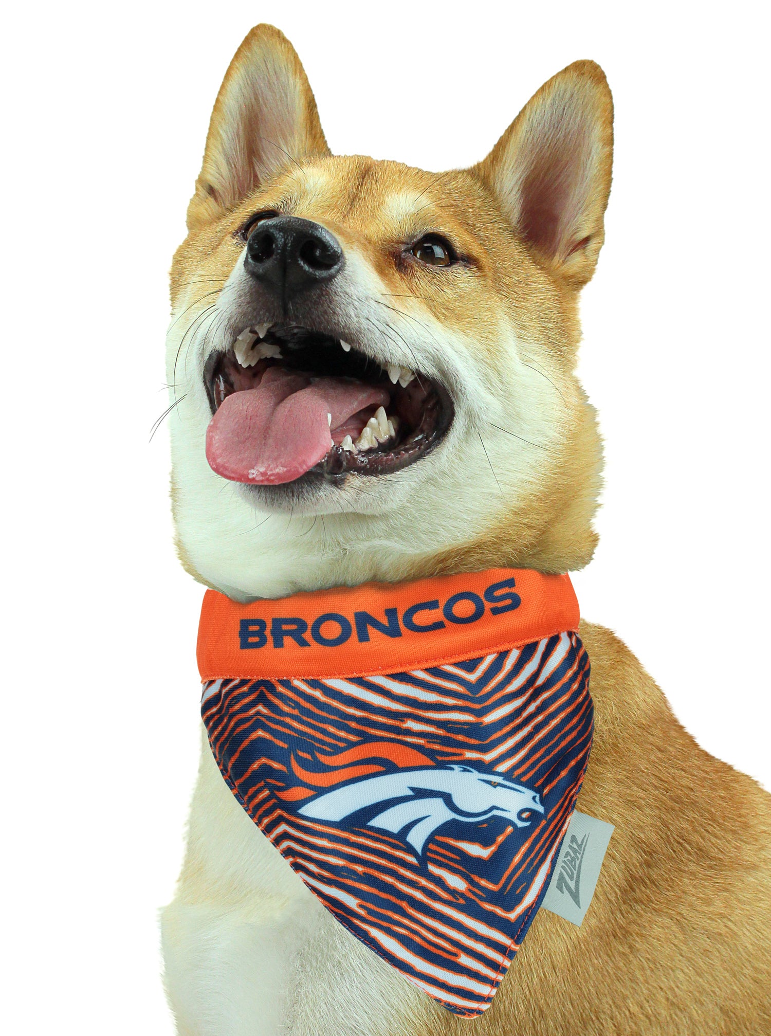 Zubaz X Pets First NFL Denver Broncos Reversible Bandana For Dogs & Cats