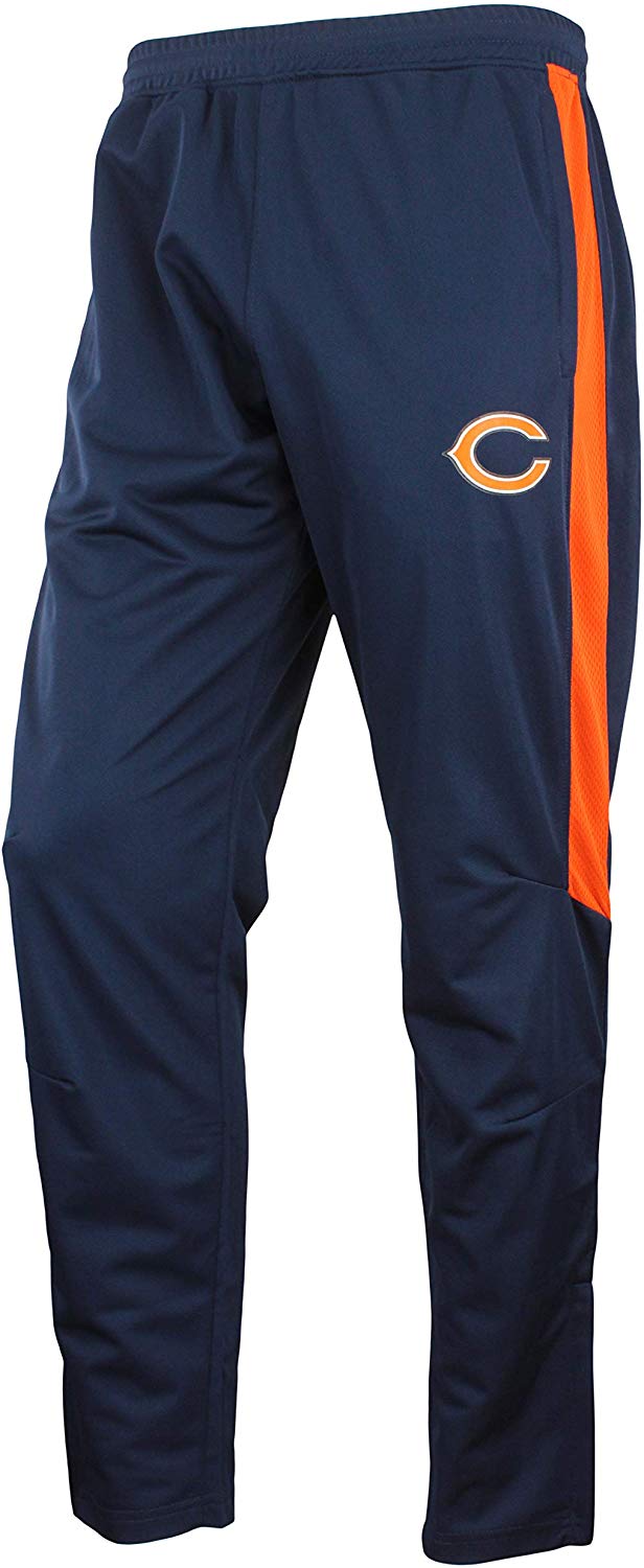 Zubaz NFL Football Men's Chicago Bears Athletic Track Pant