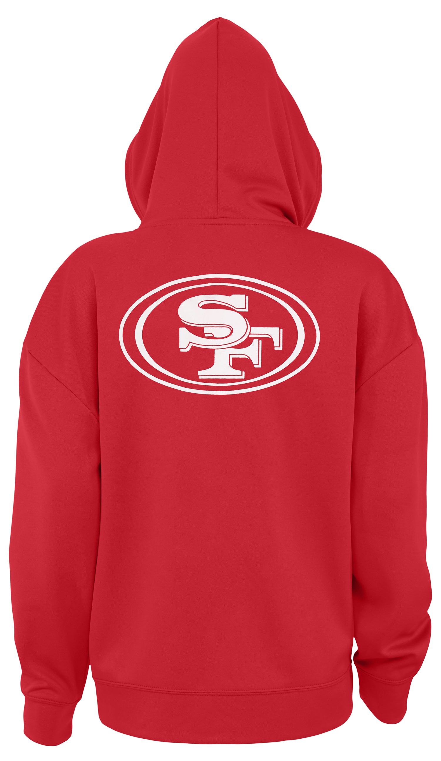 Zubaz NFL Women's Standard Full Zip Hoodie San Francisco 49Ers