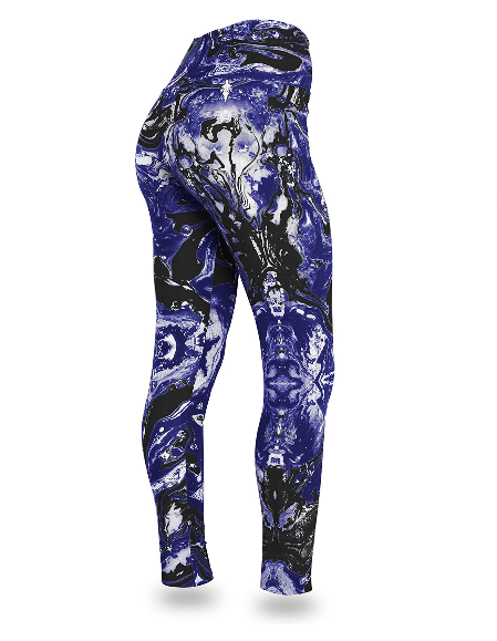 Zubaz NFL Women's Baltimore Ravens Team Swirl Leggings