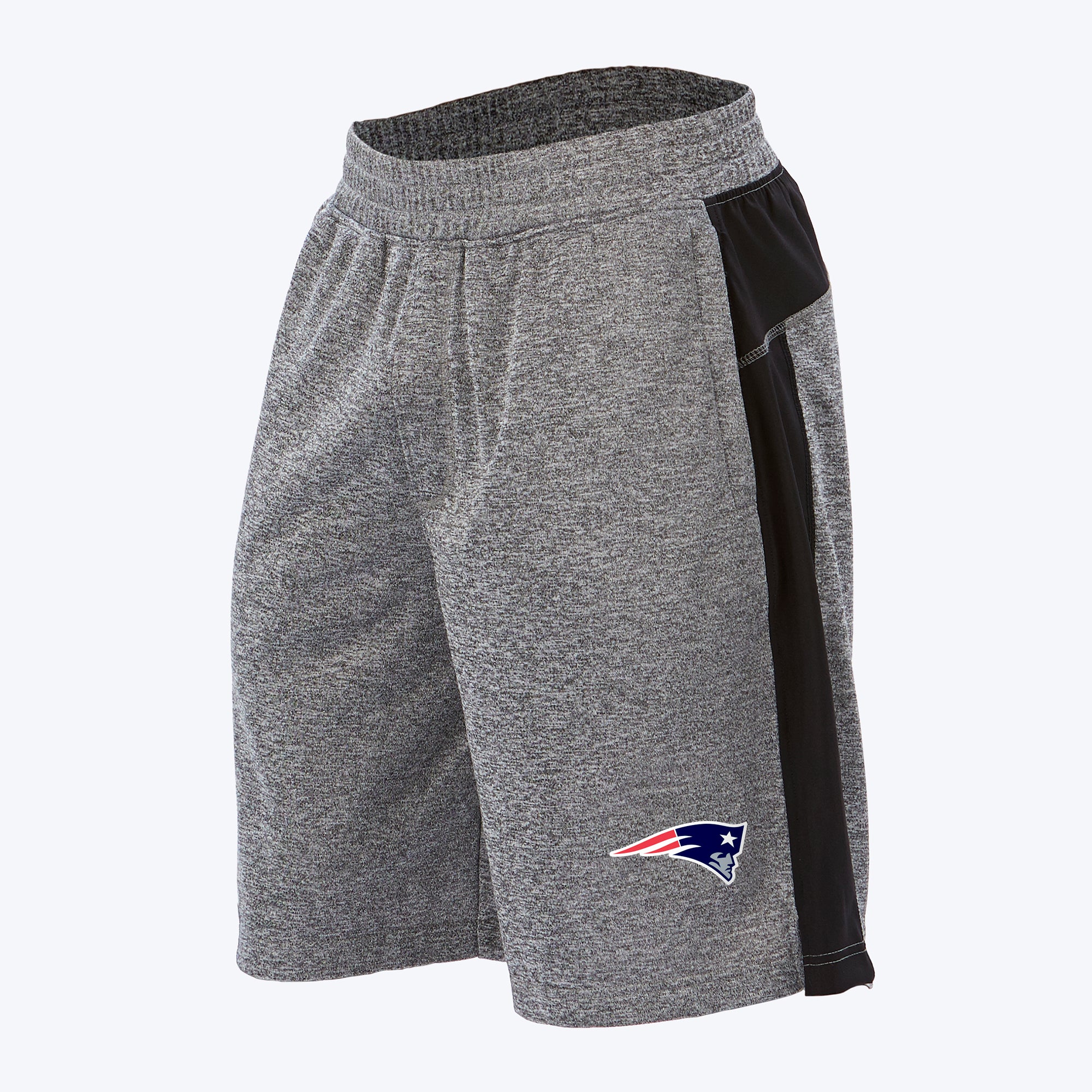 Zubaz NFL Men's New England Patriots Heather Gray French Terry Shorts