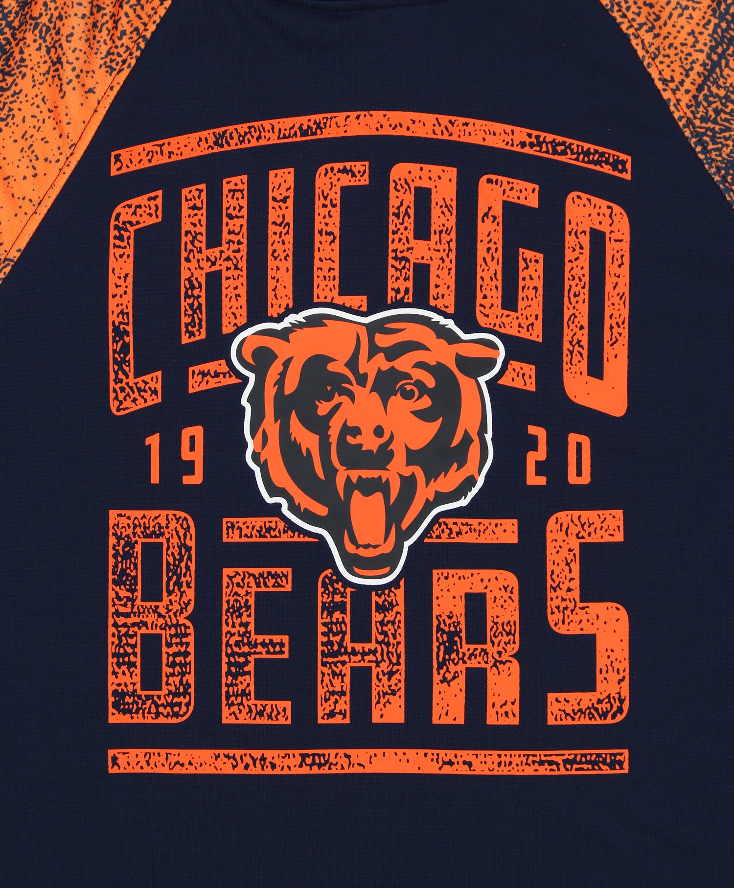 Zubaz NFL Men's Chicago Bears Light Weight Pullover Hoodie with Static Sleeves