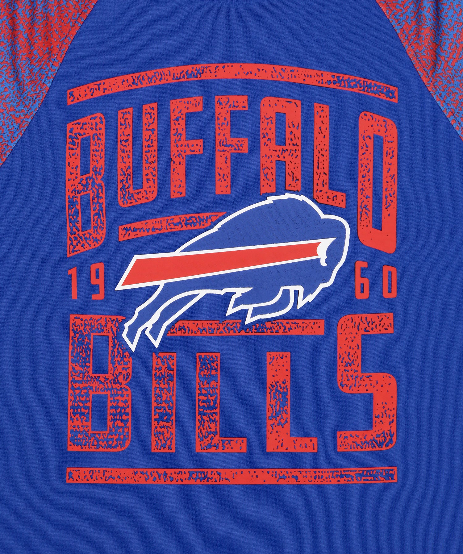 Zubaz NFL Men's Buffalo Bills Light Weight Pullover Hoodie with Static Sleeves