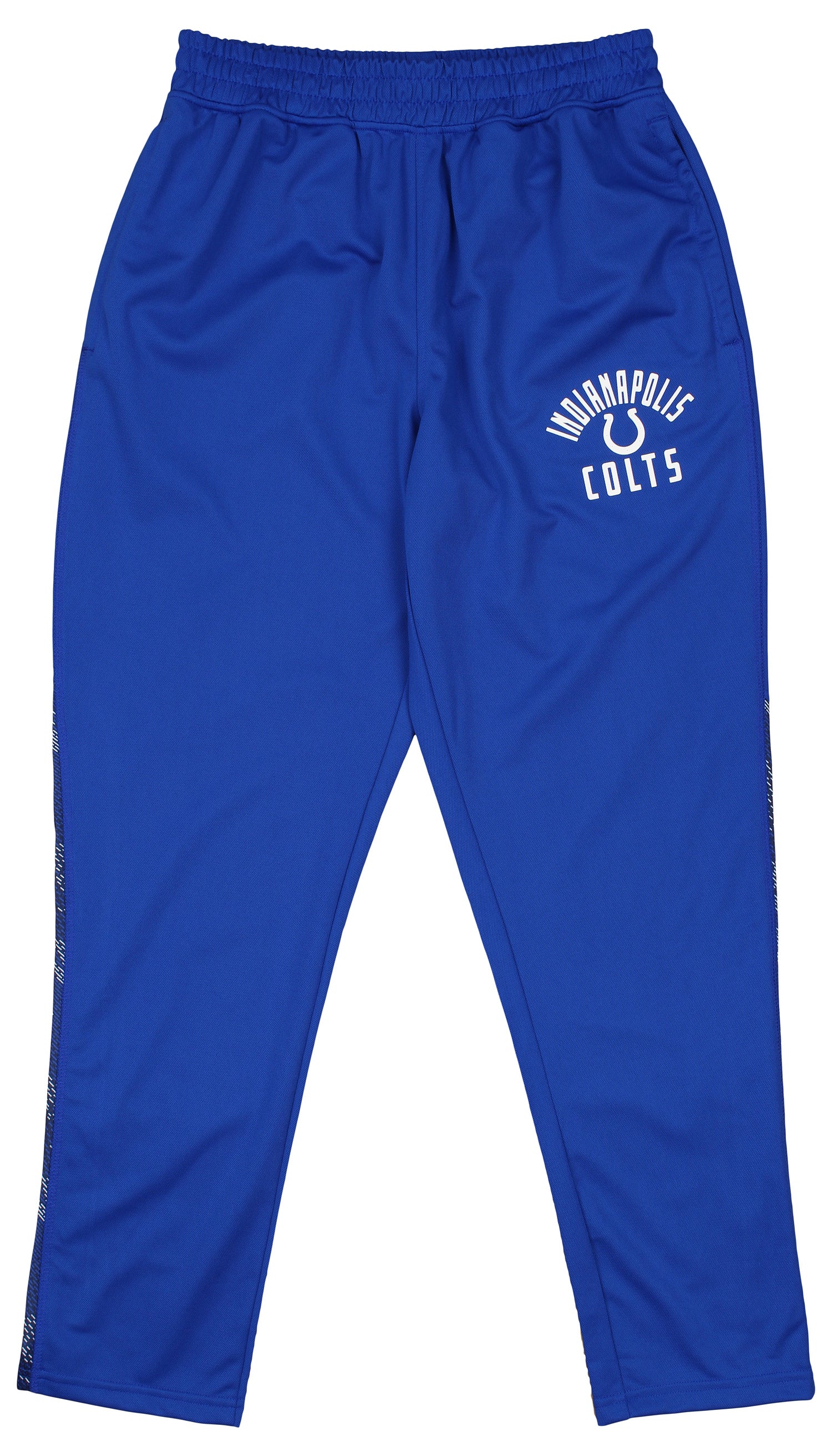 Zubaz NFL Men's Indianapolis Colts Viper Accent Elevated Jacquard Track Pants