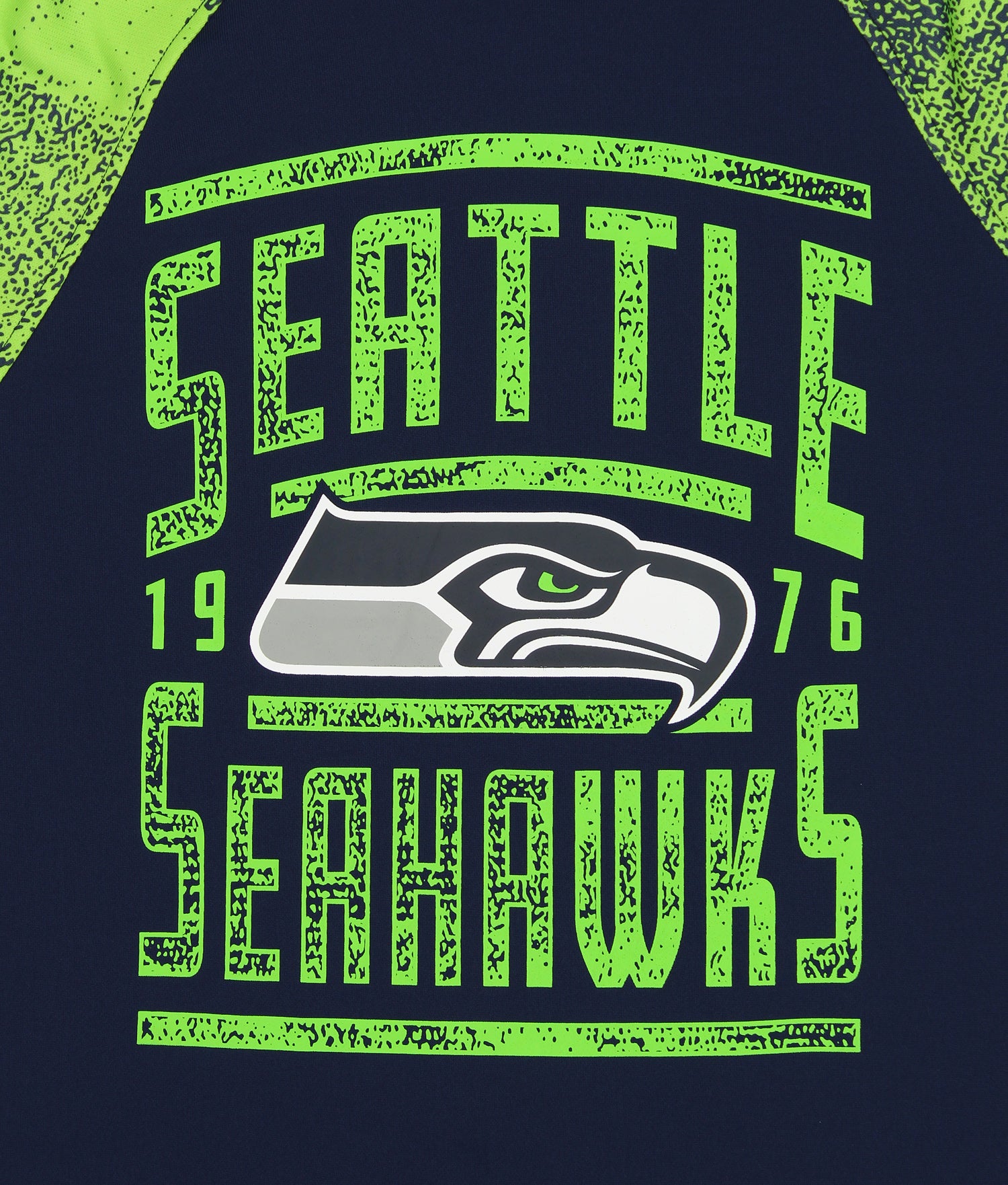 Zubaz NFL Men's Seattle Seahawks Light Weight Pullover Hoodie with Static Sleeves