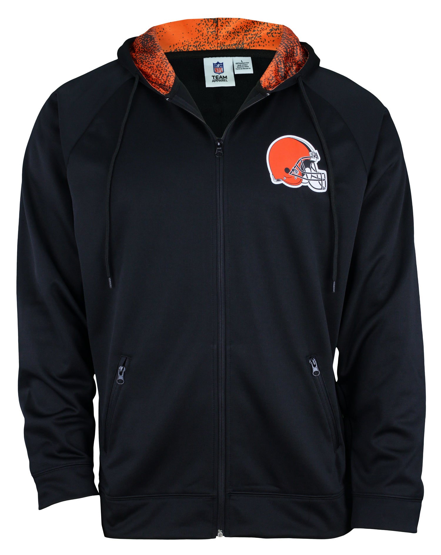 Cleveland browns men's zip up hoodie best sale