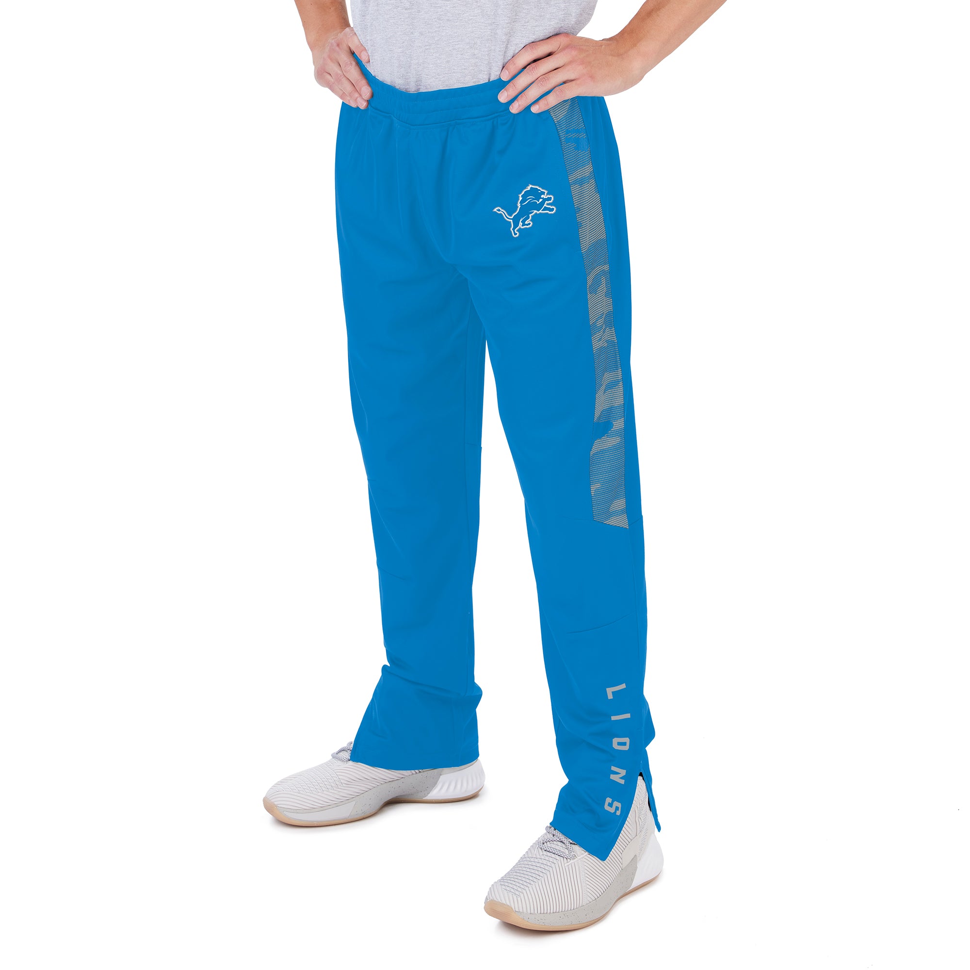 Zubaz NFL Men's Detroit Lions Track Pants W/ Camo Lines Side Panels