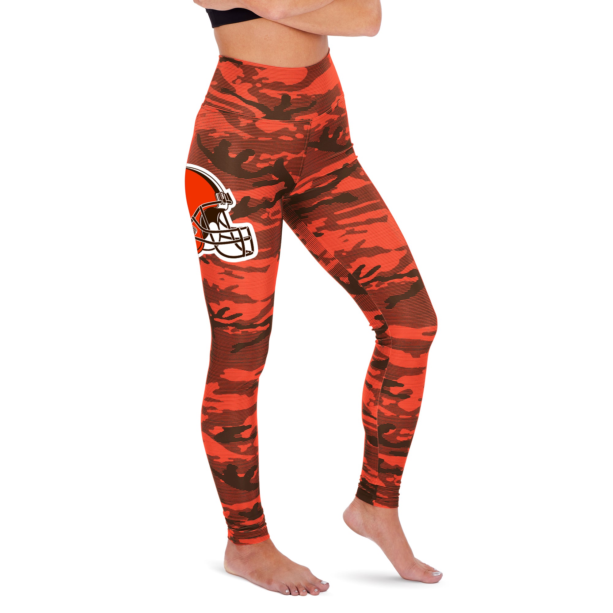 Zubaz Cleveland Browns NFL Women's Camo Lines Legging