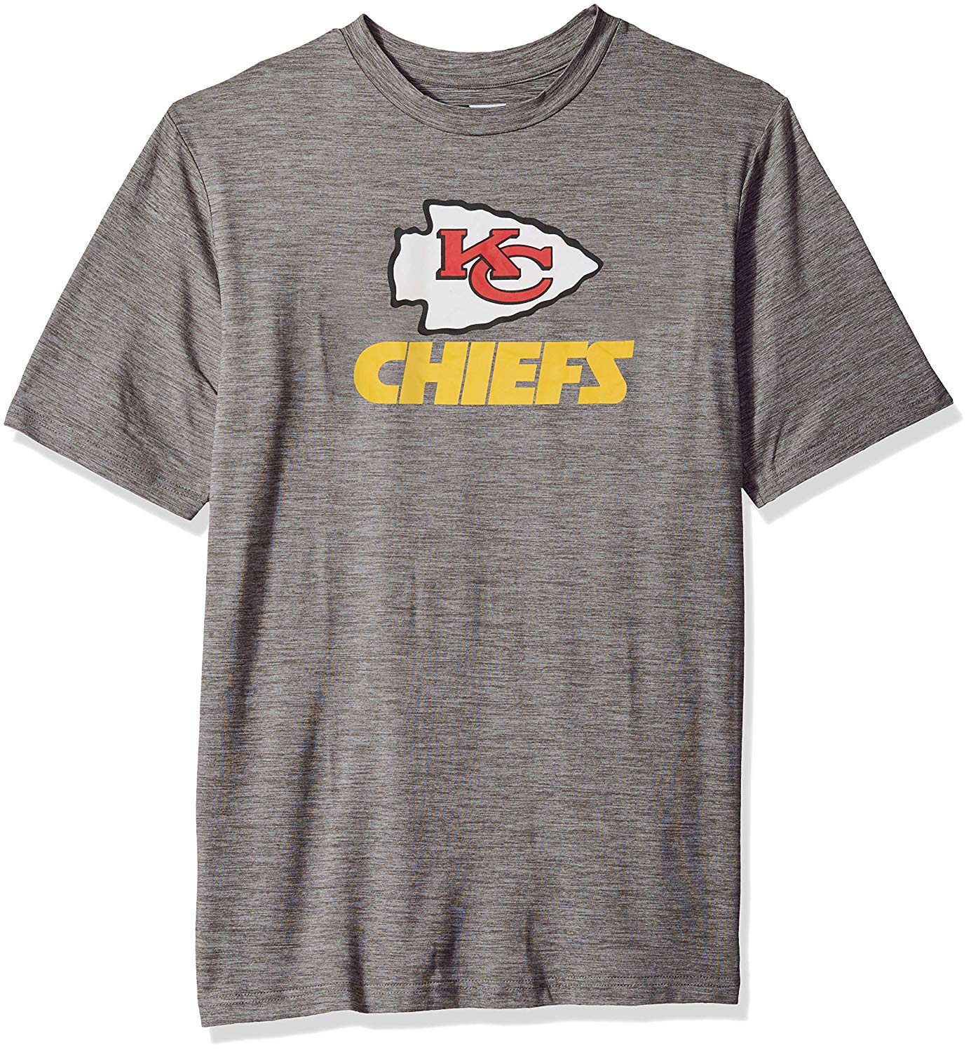 Zubaz NFL Men's Kansas City Chiefs Team Name and Logo Wordmark Tee