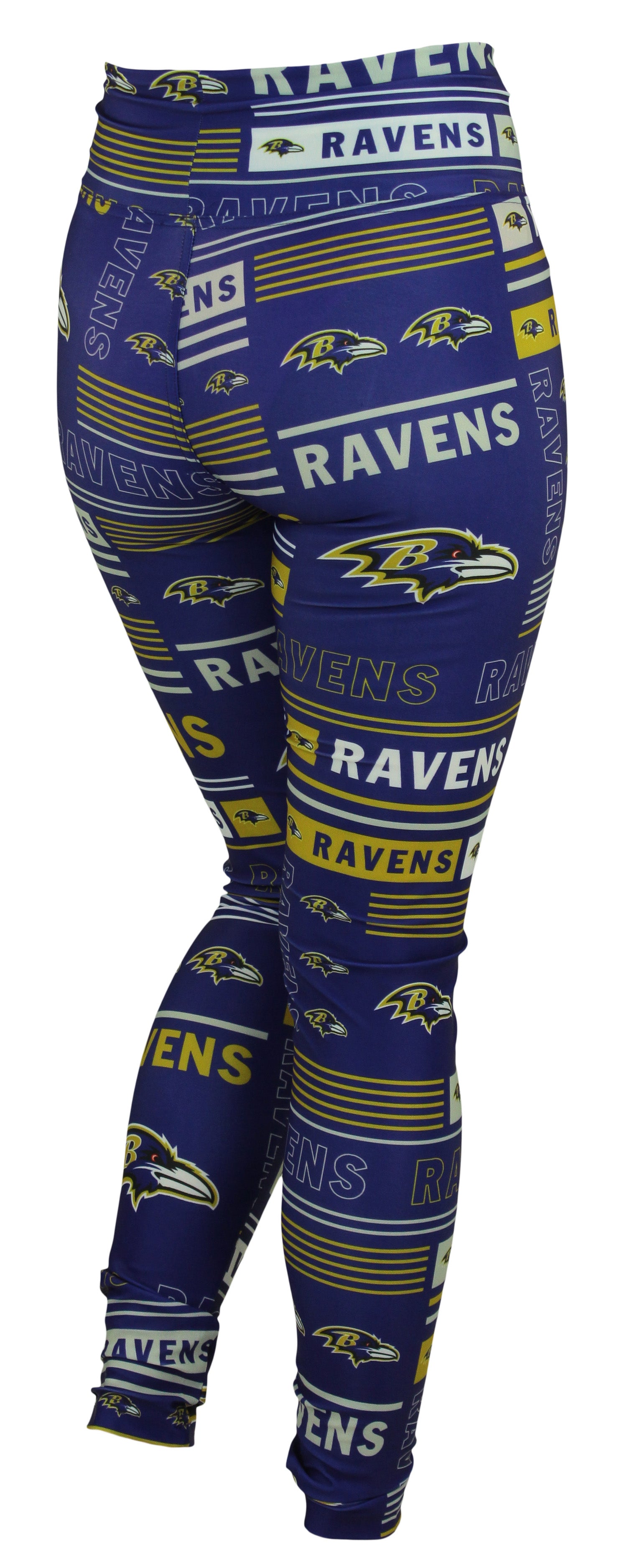 Zubaz NFL Baltimore Ravens Women's Team Column Leggings