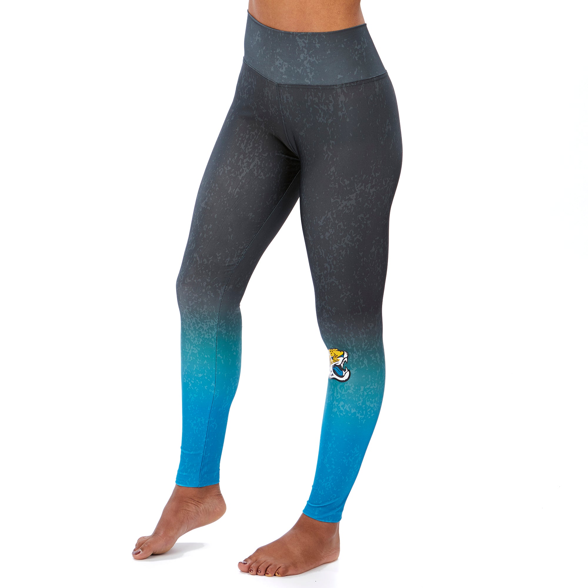 Zubaz NFL Women's Jacksonville Jaguars Gradient Leggings