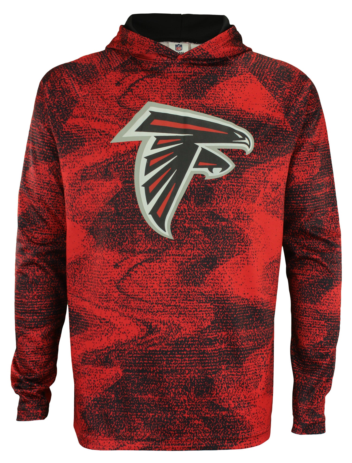 Zubaz NFL Atlanta Falcons Men's Static Body Performance French Terry Hoodie