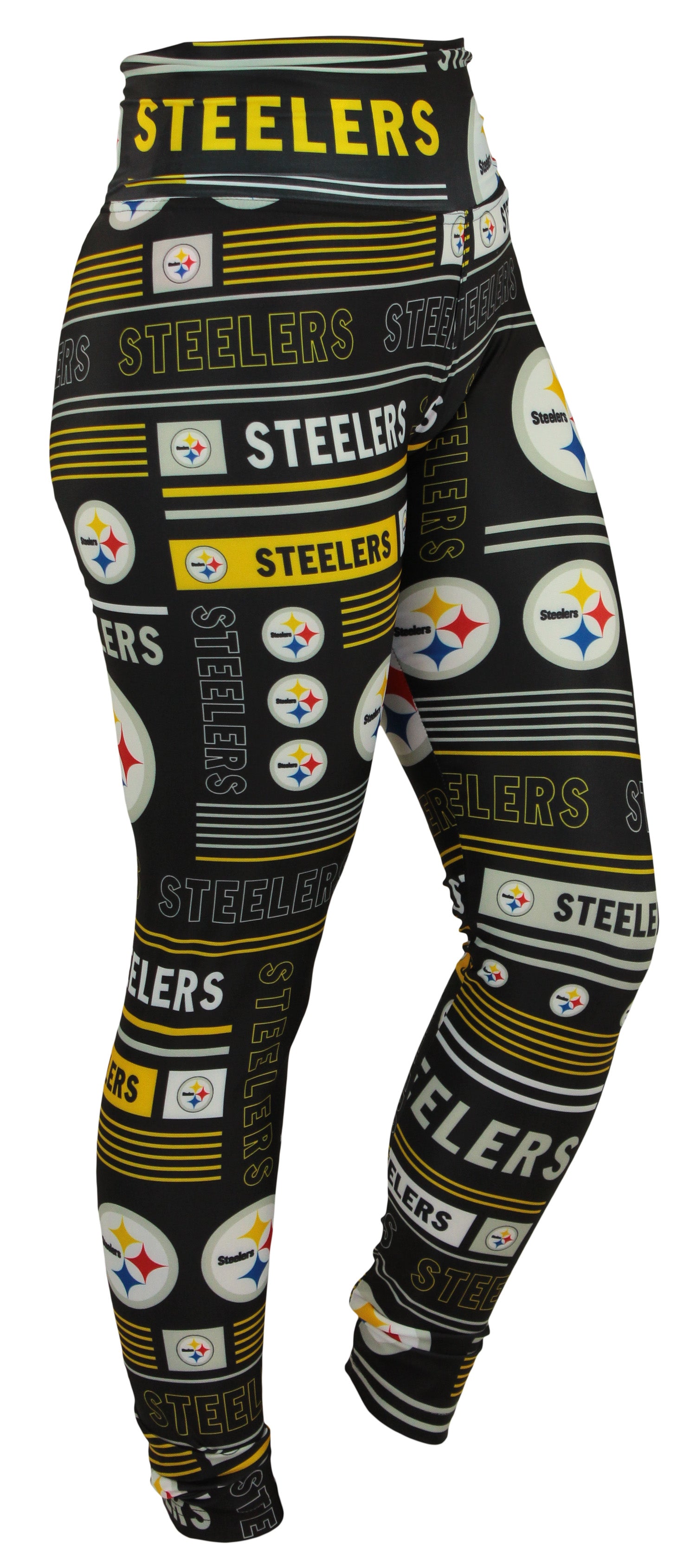 Zubaz NFL Pittsburgh Steelers Women s Team Column Leggings