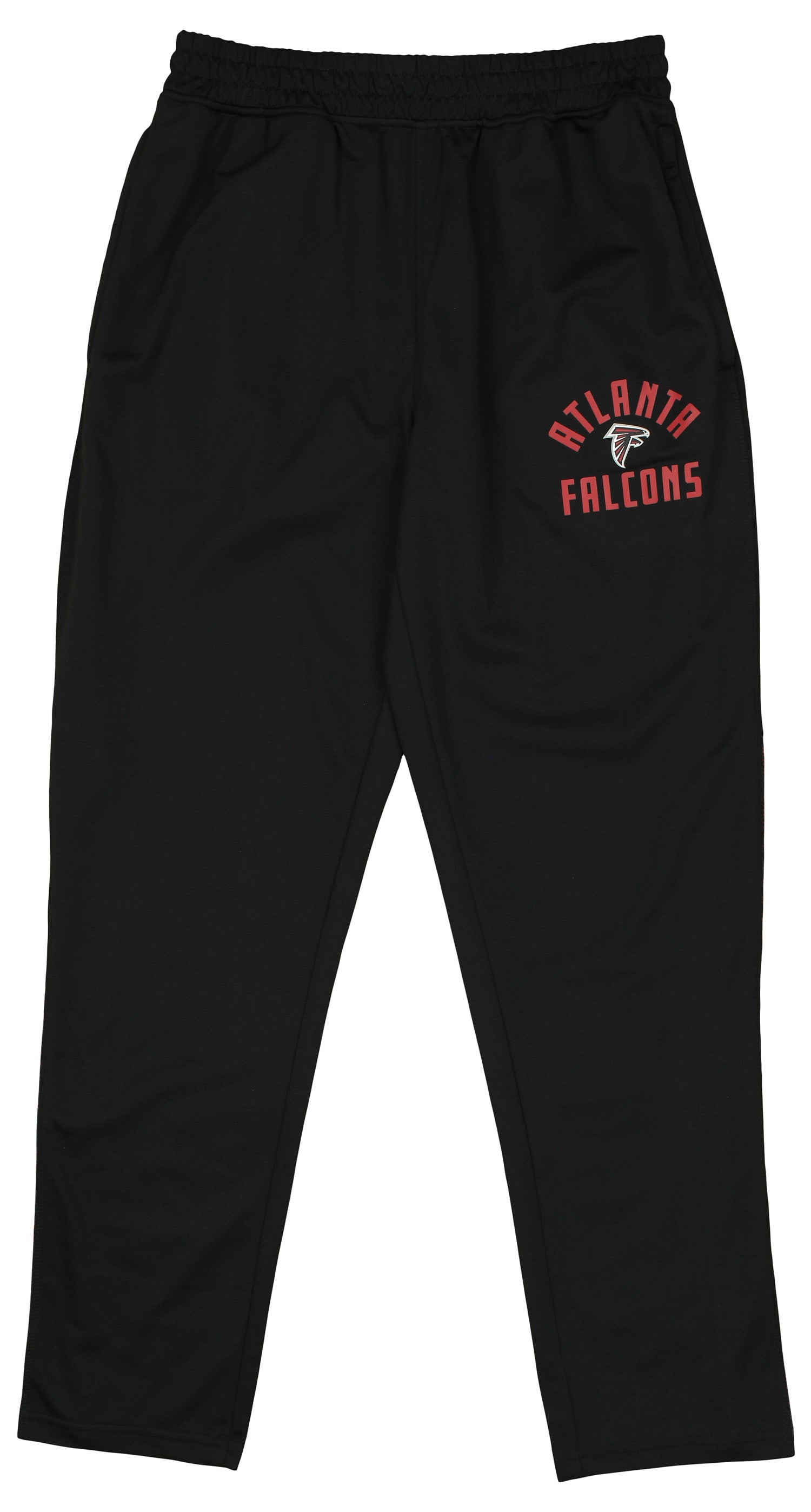 Zubaz NFL Men's Atlanta Falcons Viper Accent Elevated Jacquard Track Pants