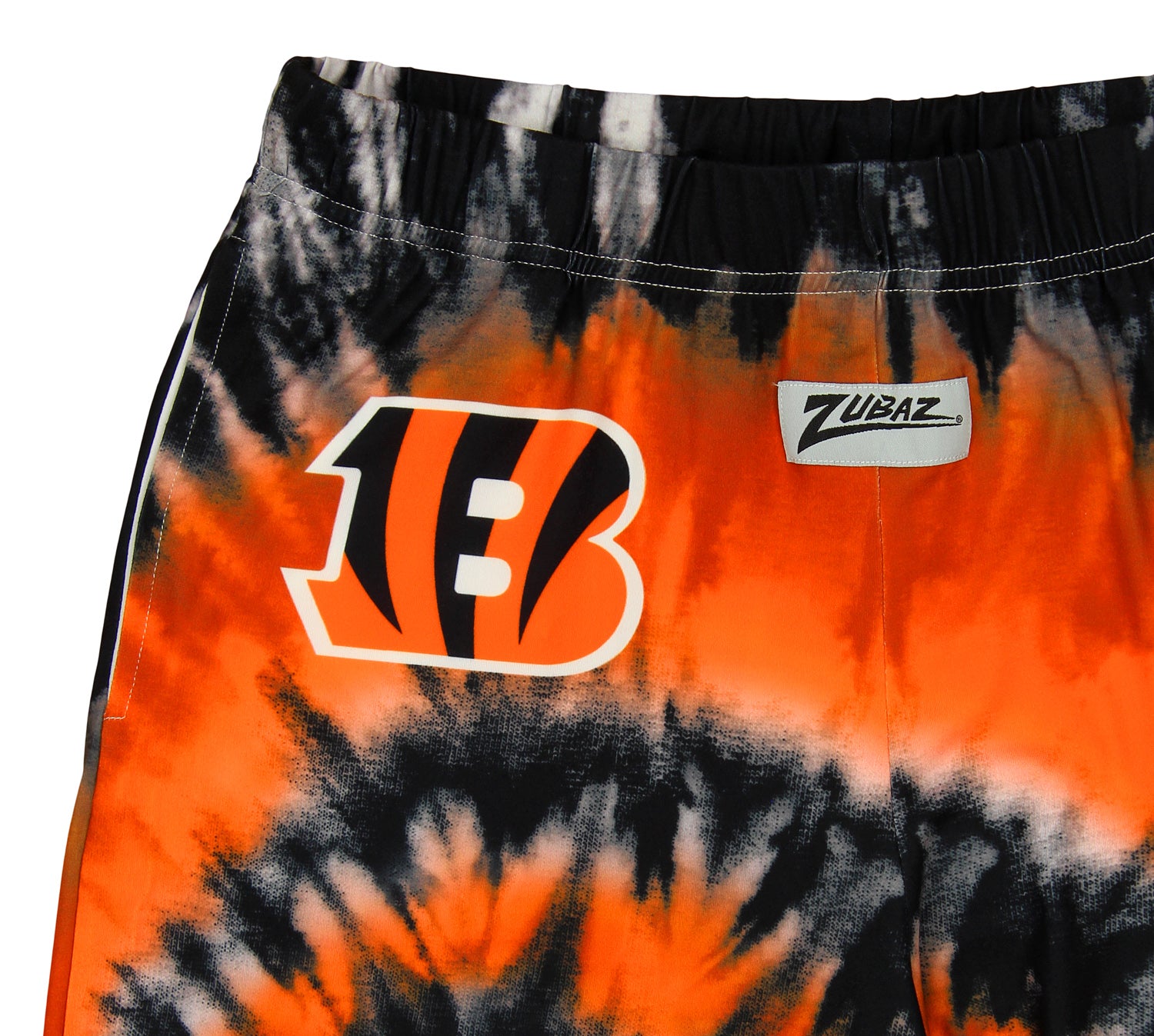 Zubaz Cincinnati Bengals NFL Men's Tie Dye Team Colors Lounge Pants, Orange