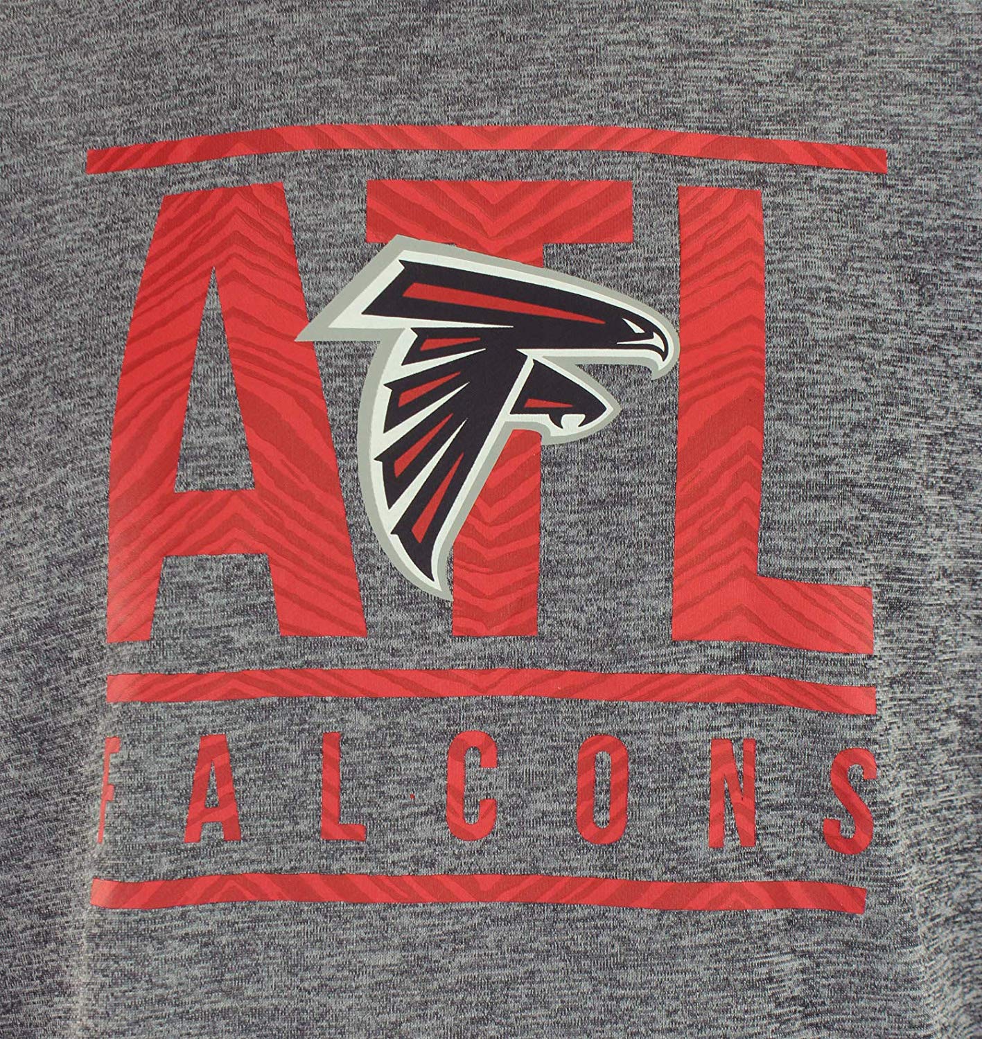 Zubaz NFL Atlanta Falcons Men's Lightweight French Terry Crew Neck Sweatshirt