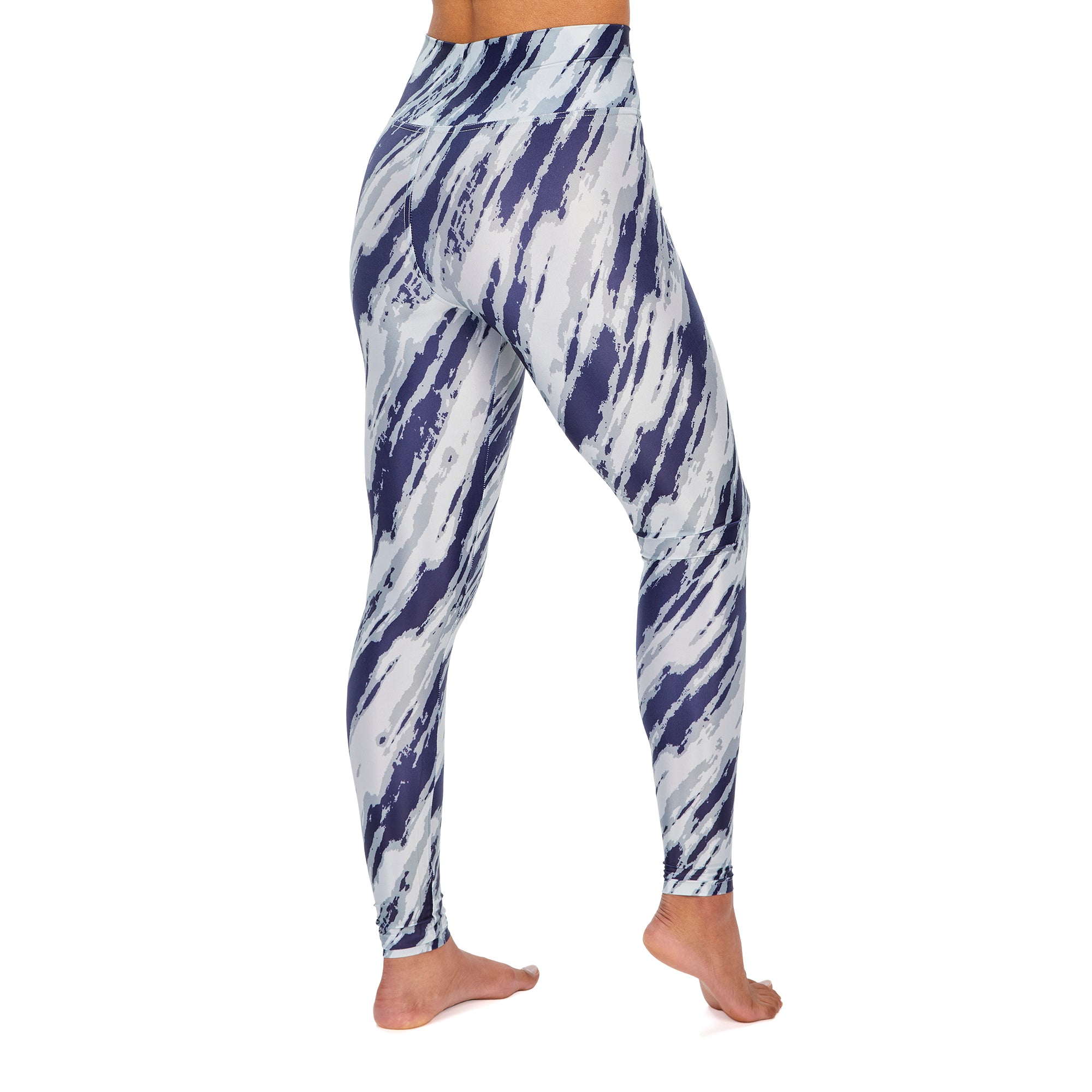 Zubaz NFL Women's Dallas Cowboys Diagonal Streak Leggings