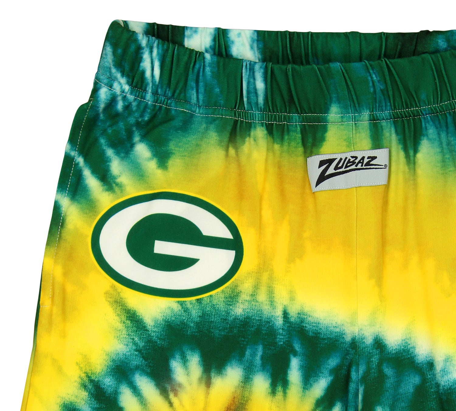 Zubaz Men's GREEN BAY PACKERS TEAM COLOR TIE DYE PANT Small