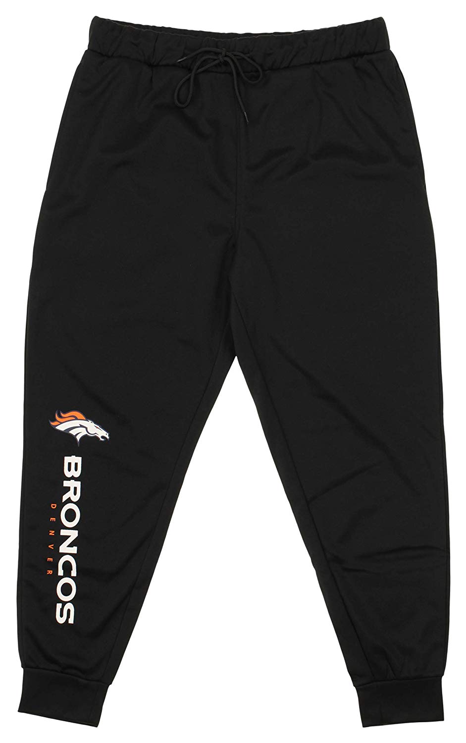 Zubaz NFL Denver Broncos Men's Poly Fleece Jogger, Black