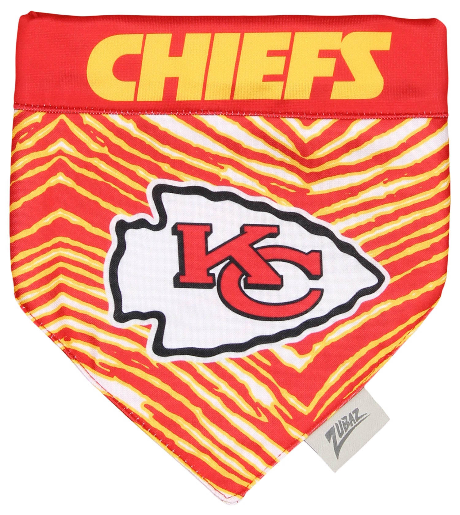 Zubaz X Pets First NFL Kansas City Chiefs Reversible Bandana For Dogs & Cats