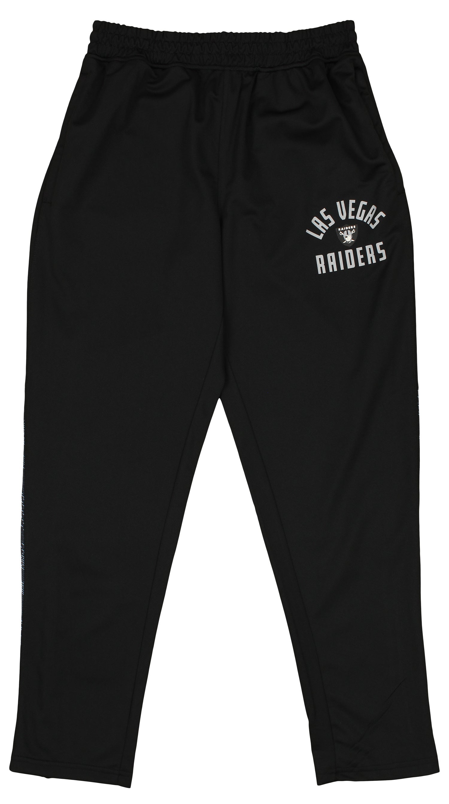 Zubaz NFL Men's Las Vegas Raiders Viper Accent Elevated Jacquard Track Pants