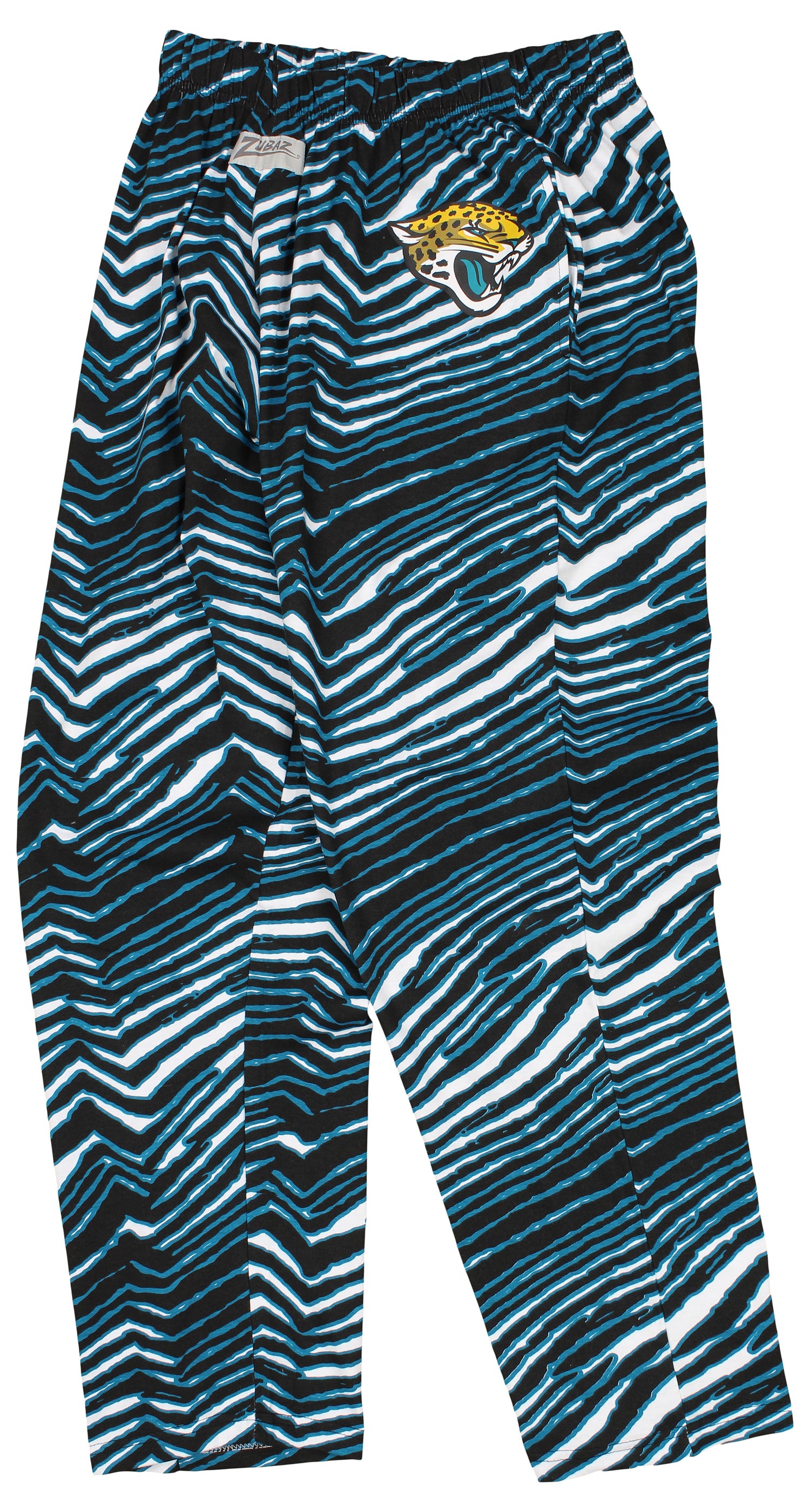 Zubaz Jacksonville Jaguars NFL Men's Zebra Left Hip Logo Lounge Pant