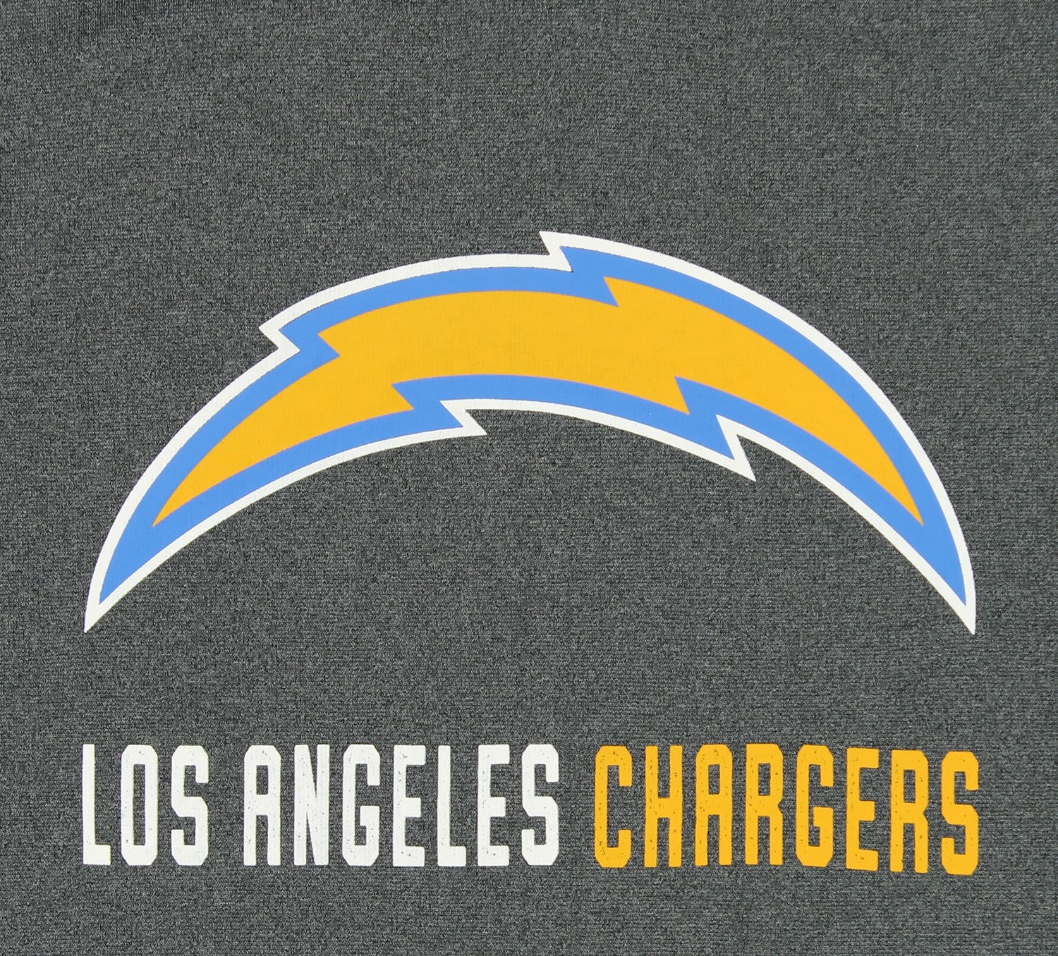 Zubaz NFL Men's Los Angeles Chargers Performance Fleece Hoodie, Heather Grey