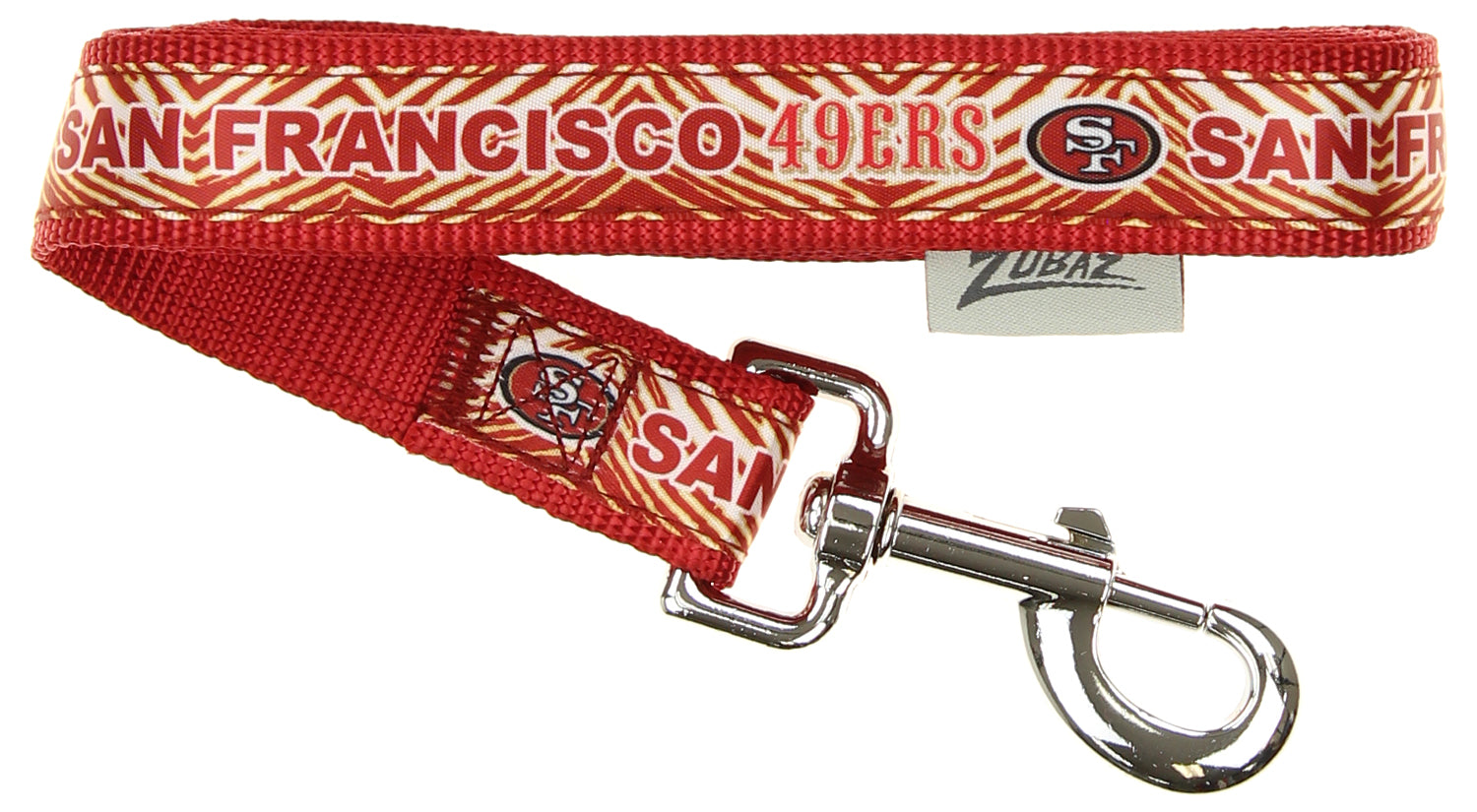 Zubaz X Pets First NFL San Francisco 49ers Team Logo Leash For Dogs