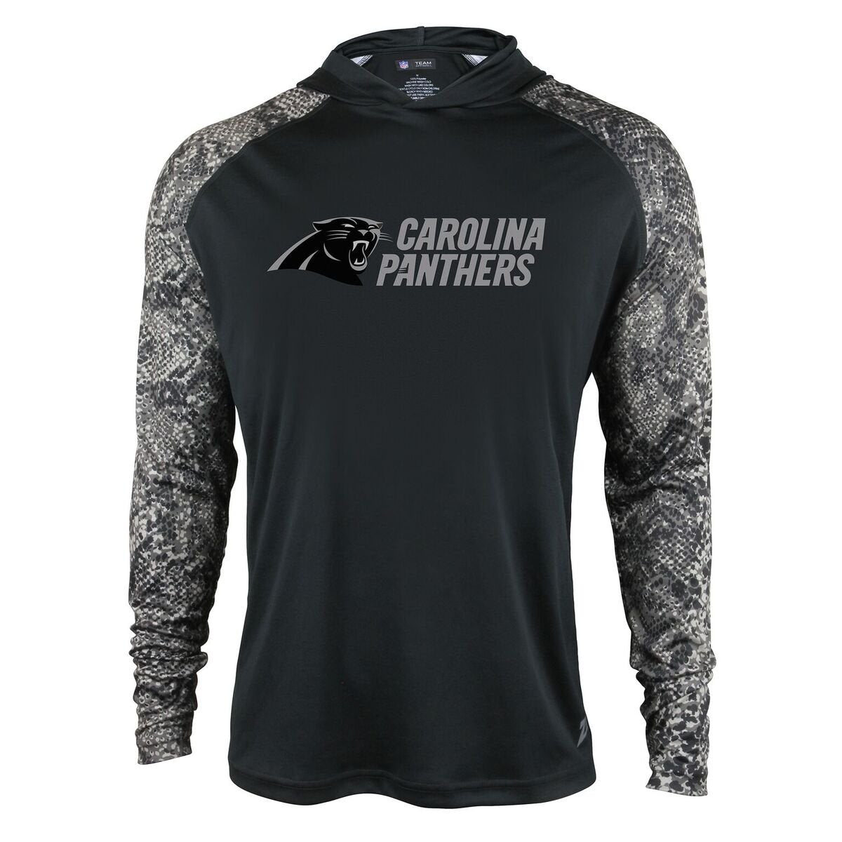 Zubaz Men's NFL Carolina Panthers Tonal Lightweight Hoodie