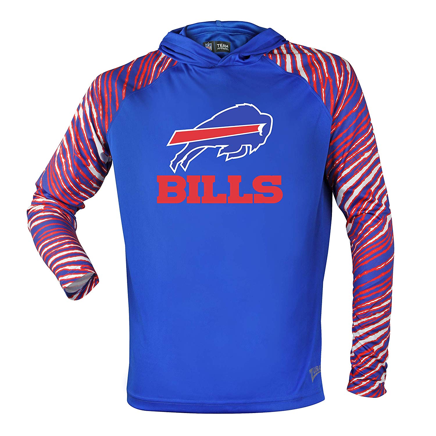 Zubaz NFL Men's Buffalo Bills Light Weight Zebra Hoodie