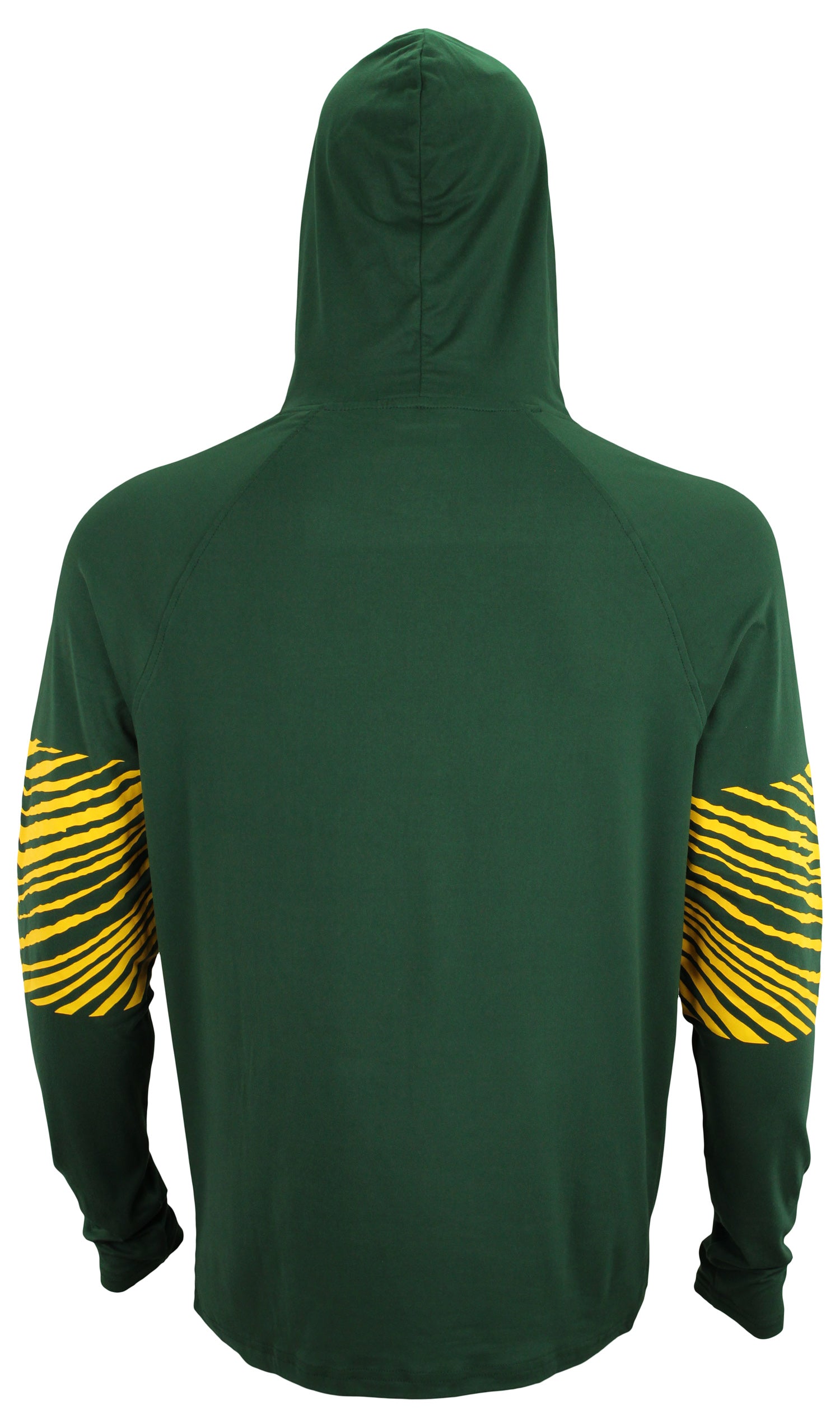 Zubaz NFL Men's Green Bay Packers Zebra Print Primary Logo Lightweight Hoodie