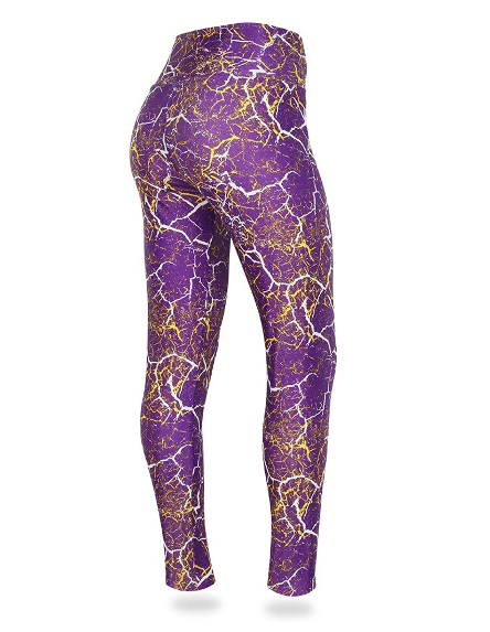 Zubaz NFL Women's Minnesota Vikings Team Marble Leggings