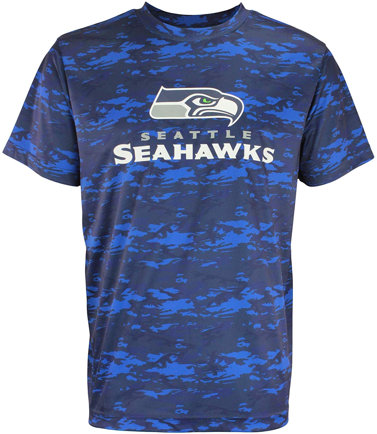 Zubaz NFL Football Men's Seattle Seahawks Tonal Camo T-Shirt