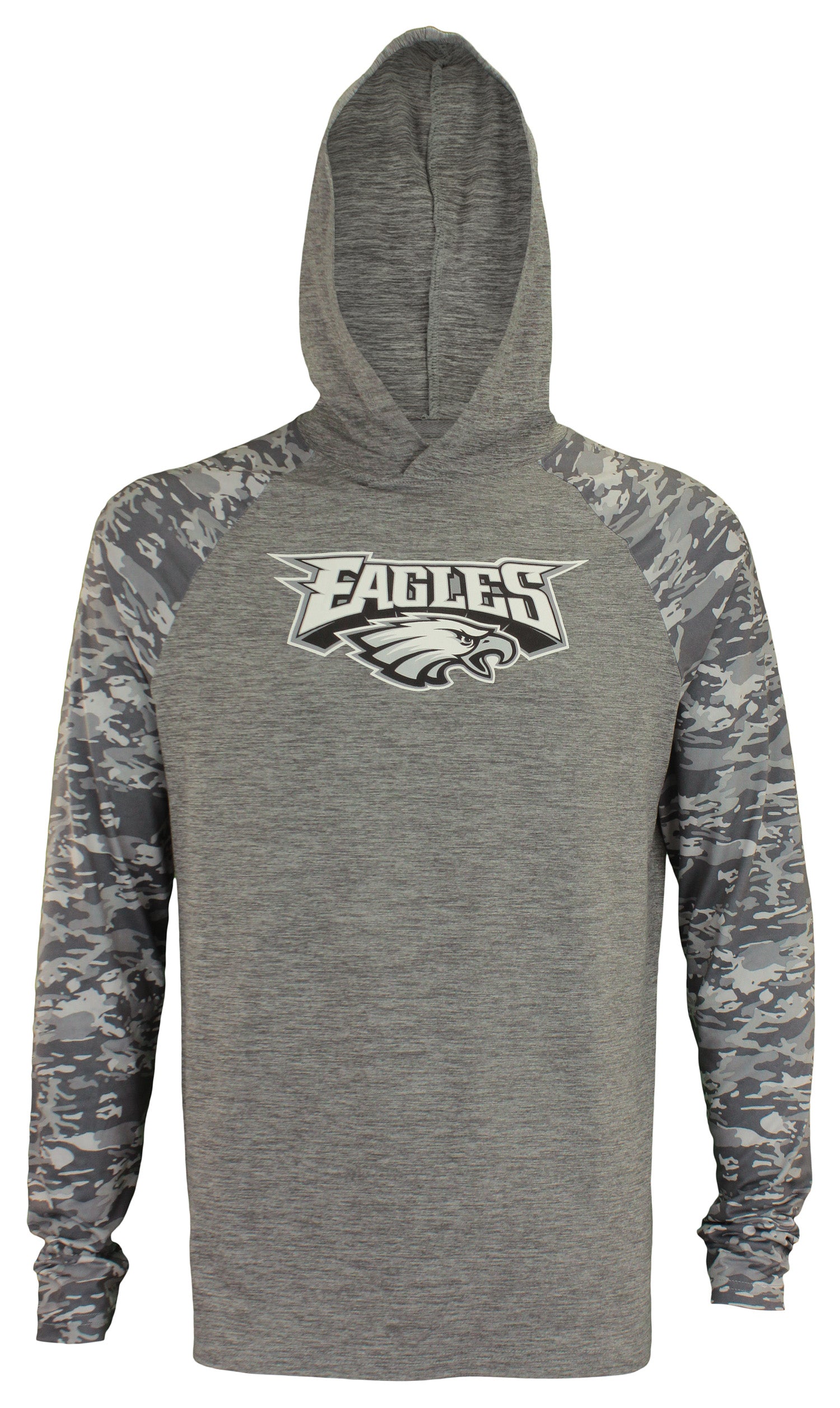 Zubaz NFL Philadelphia Eagles Lightweight Long Sleeve Space Dye Hoody