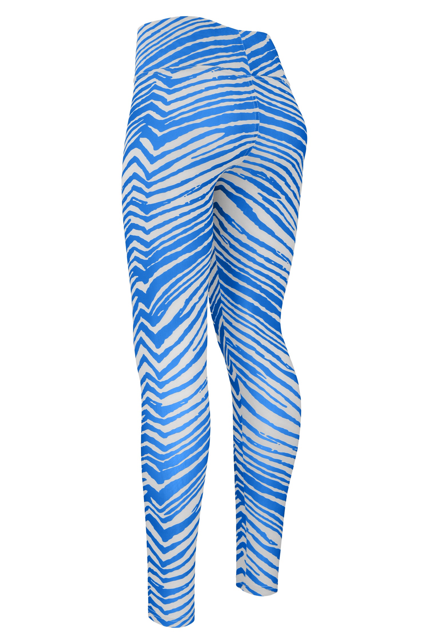 Zubaz NFL Women's Basic Zebra Print Legging, Indianapolis Colts