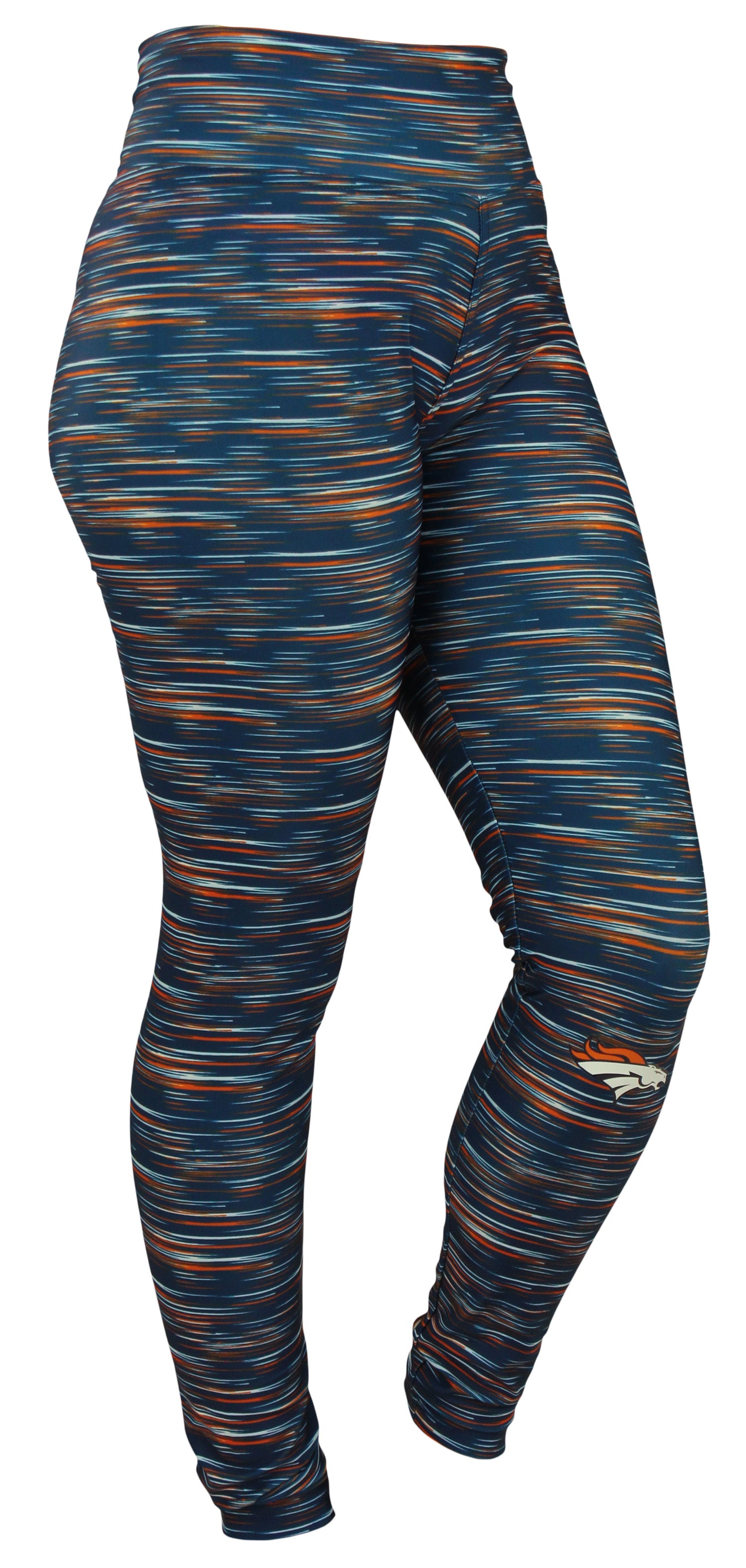 Zubaz NFL Football Women's Denver Broncos Space Dye Legging